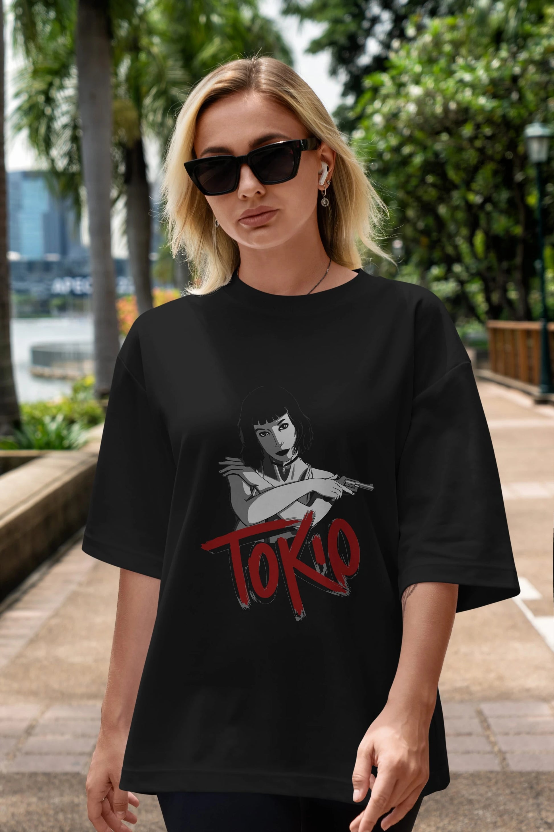 La Casa De Papel (10) Ön Baskılı Oversize t-shirt Erkek Kadın Unisex %100 Pamuk Bisiklet Yaka tişort