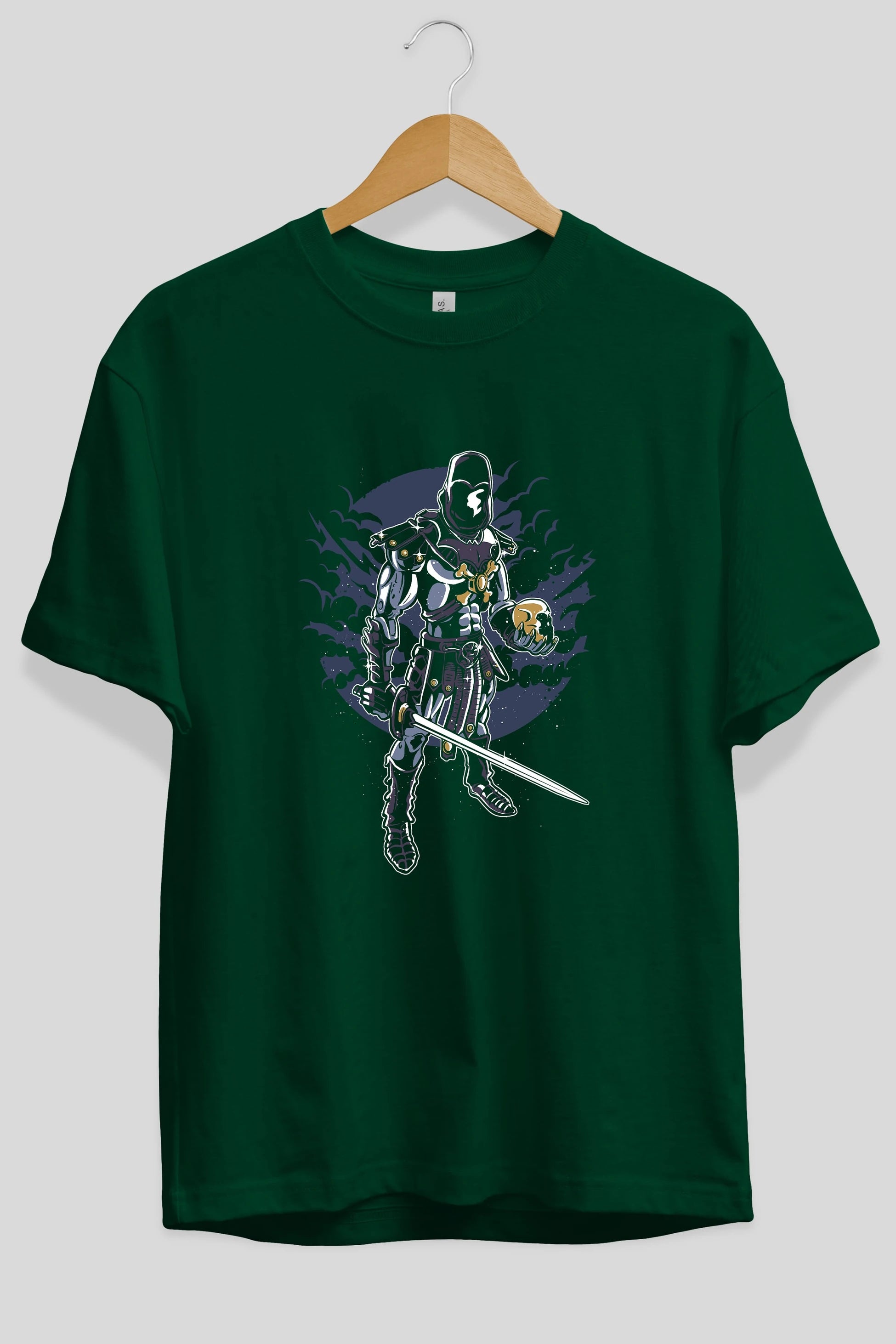 Skeleton King Ön Baskılı Oversize t-shirt Erkek Kadın Unisex %100 Pamuk tişort