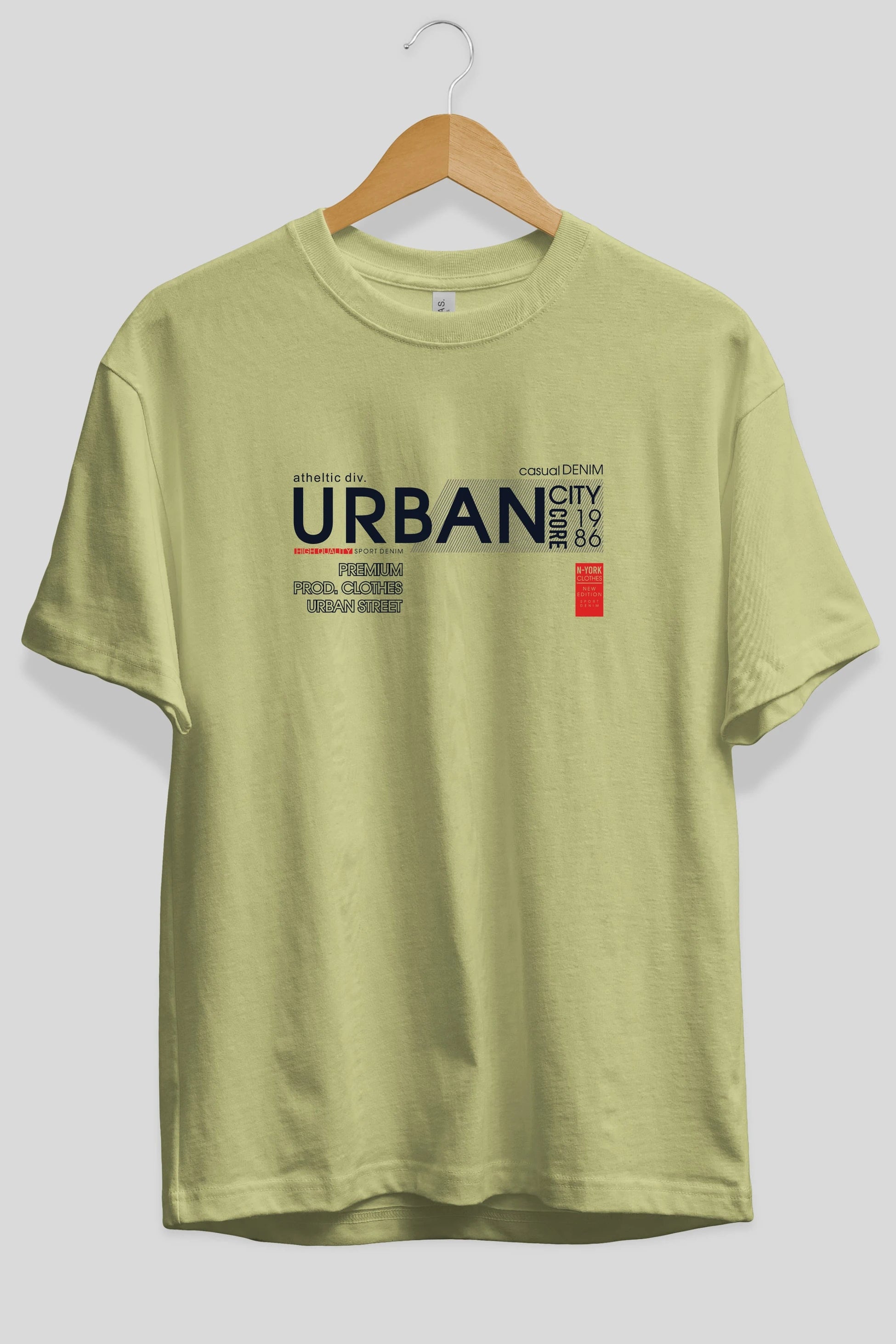 Urban Ön Baskılı Oversize t-shirt Erkek Kadın Unisex
