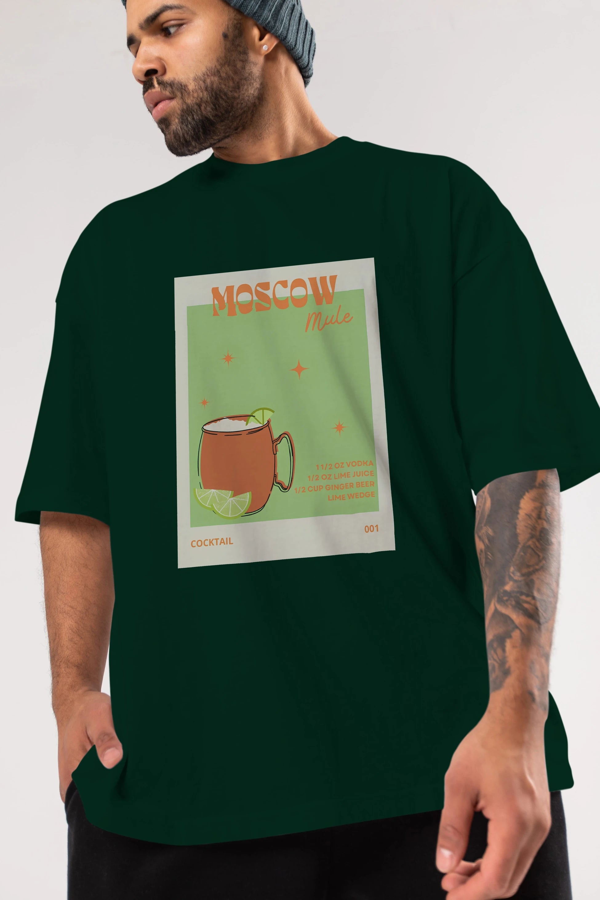 Moscow Mule 2 Ön Baskılı Oversize t-shirt Erkek Kadın Unisex %100 Pamuk Bisiklet Yaka tişort