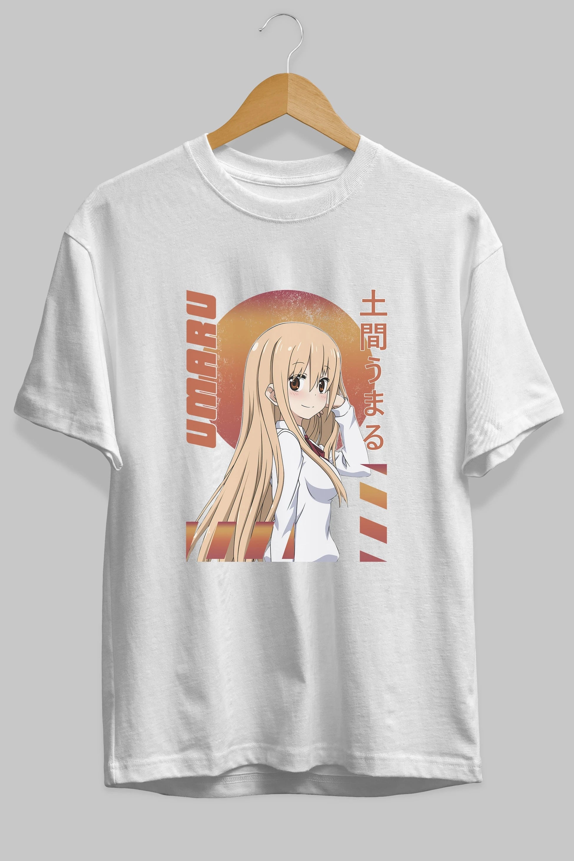 Umaru Doma 5 Anime Ön Baskılı Oversize t-shirt %100 pamuk Erkek Kadın Unisex