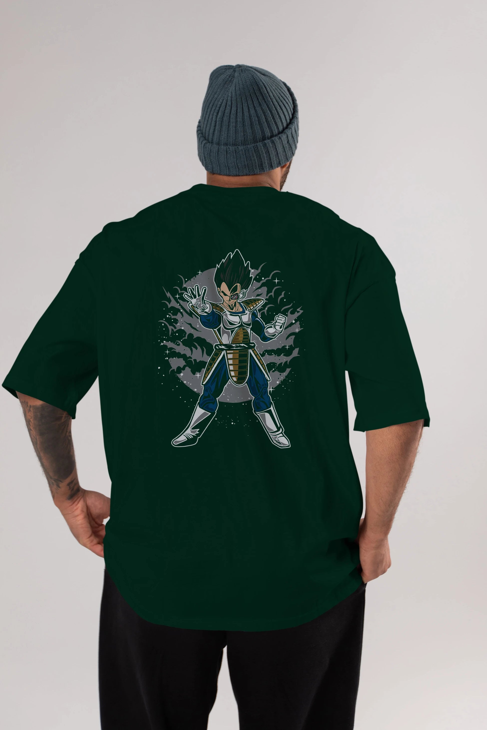 VEGETA Arka Baskılı Oversize t-shirt Erkek Kadın Unisex %100 Pamuk