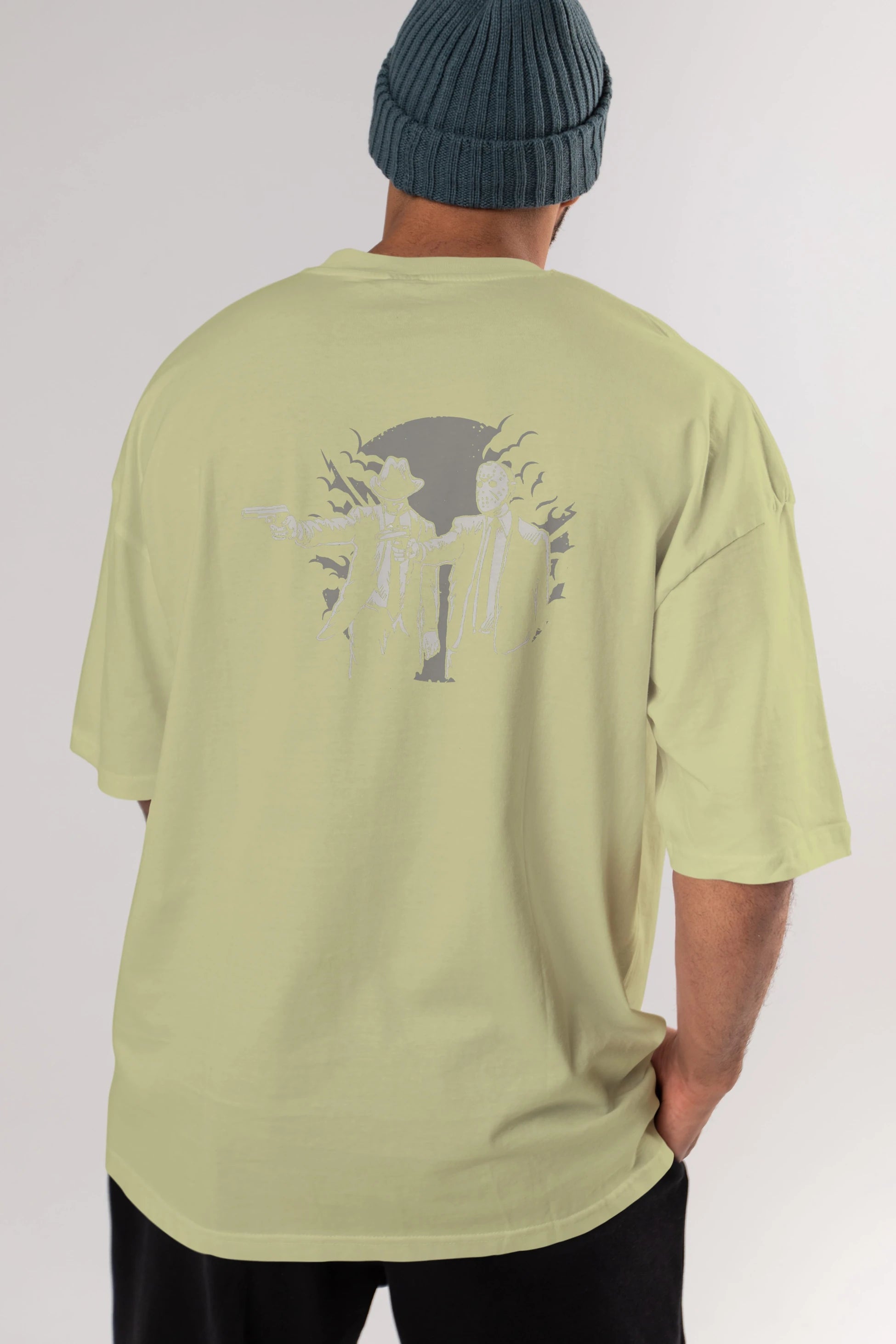 Pulp Killer Arka Baskılı Oversize t-shirt Erkek Kadın Unisex %100 Pamuk