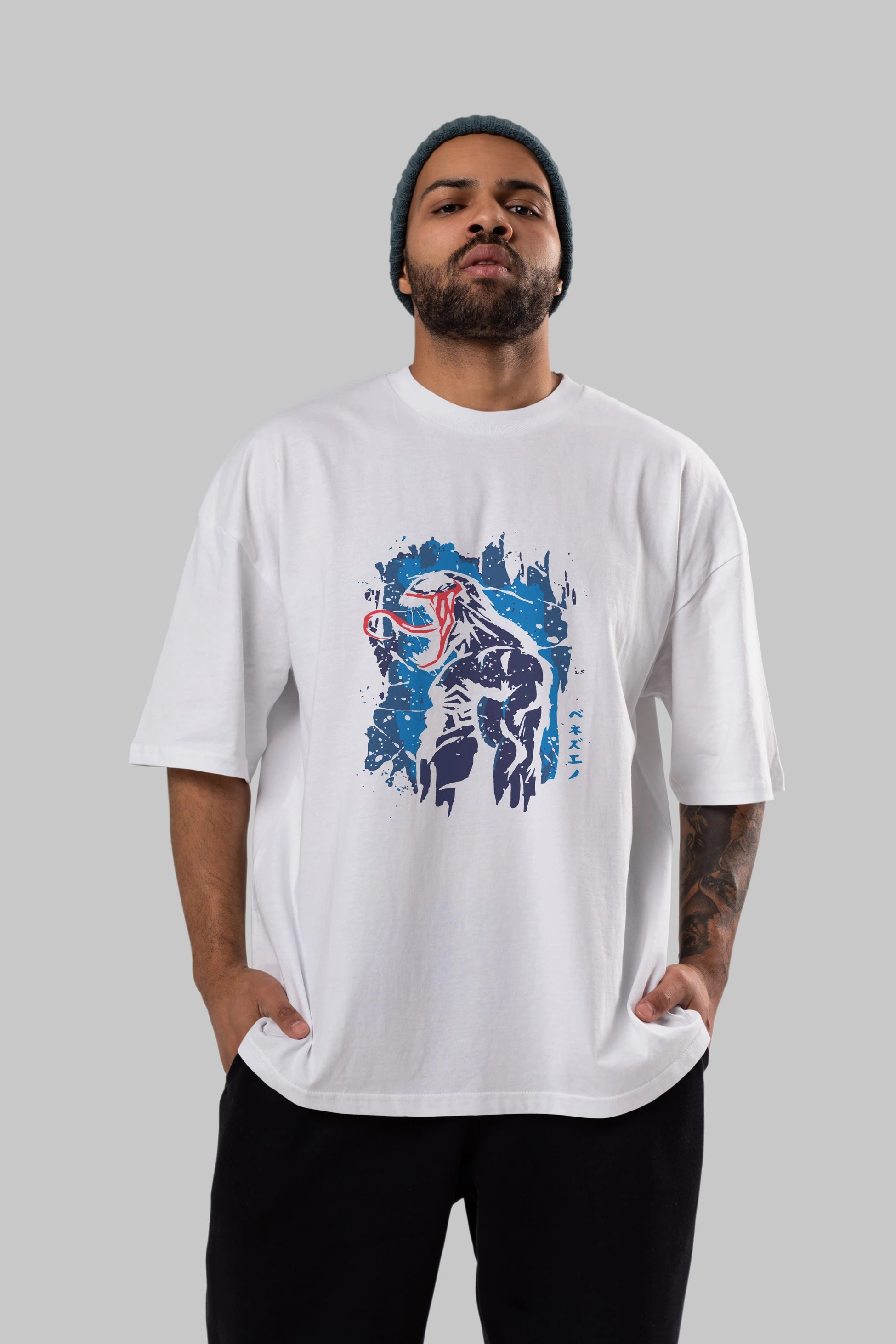 Venom (24) Ön Baskılı Oversize t-shirt Erkek Kadın Unisex %100 Pamuk Bisiklet Yaka tişort