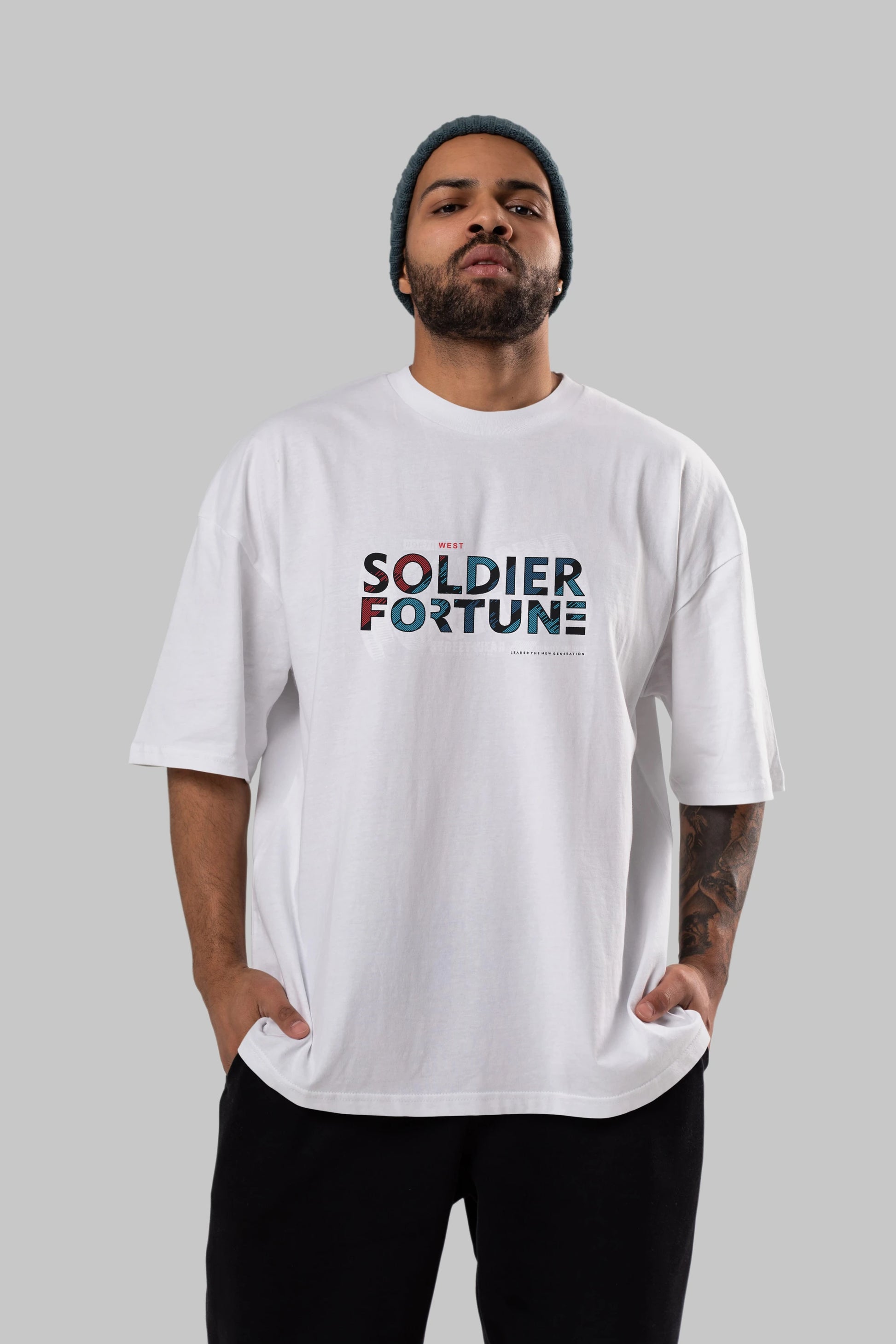 Soldier Fortune Ön Baskılı Oversize t-shirt Erkek Kadın Unisex
