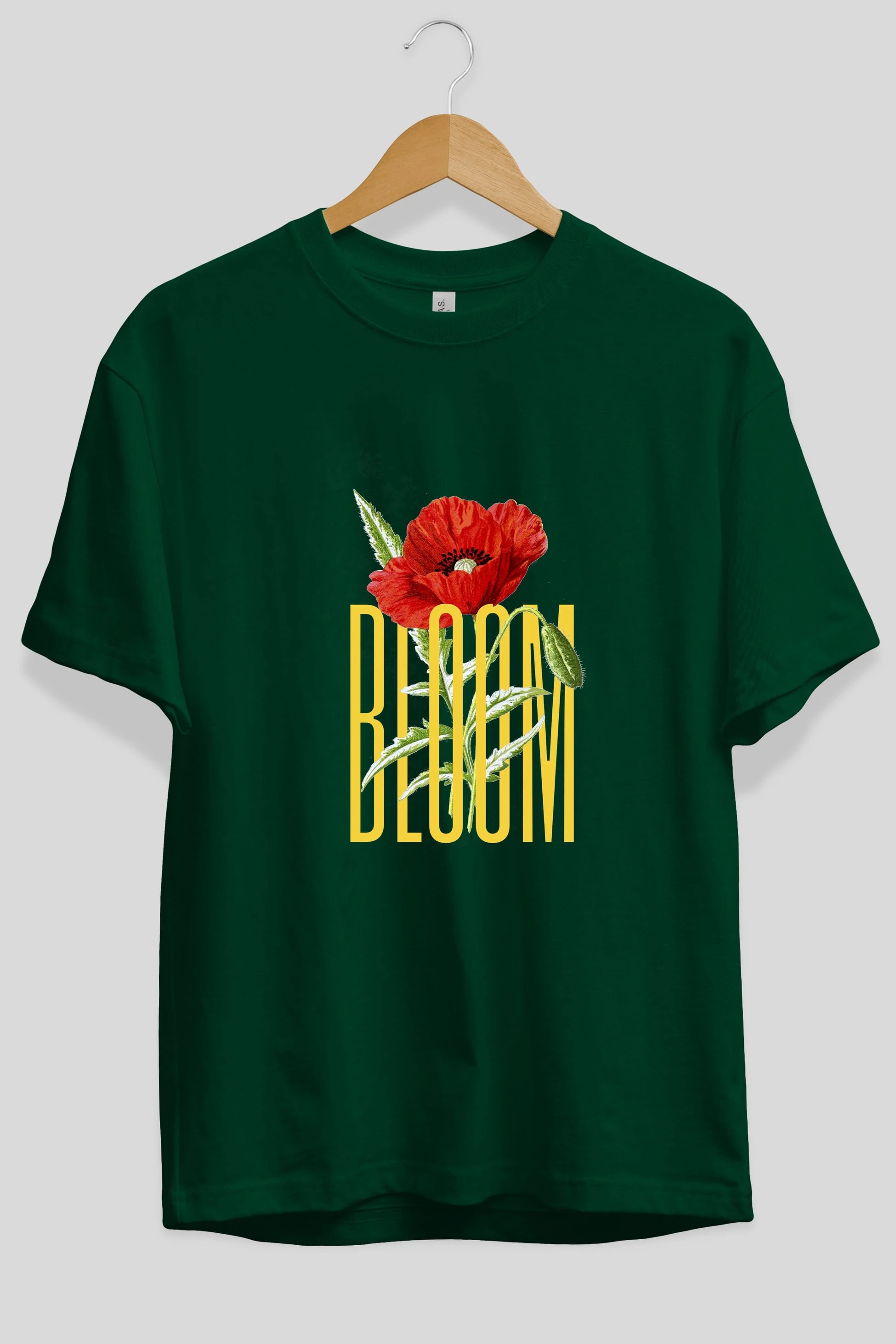 Bloom Flower Ön Baskılı Oversize t-shirt Erkek Kadın Unisex