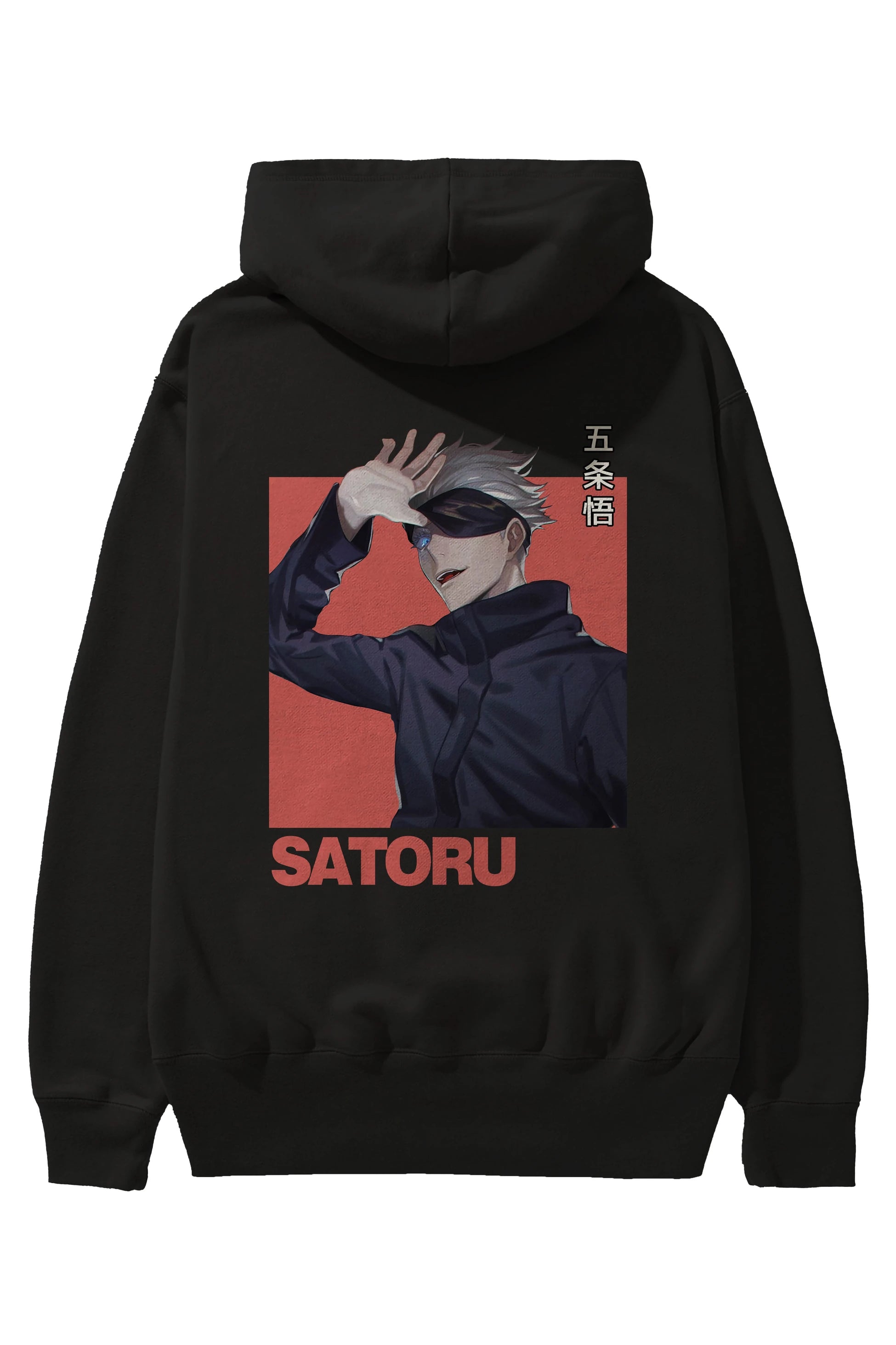 SATORU GOJO 2 Anime Arka Baskılı Hoodie Oversize Kapüşonlu Sweatshirt Erkek Kadın Unisex