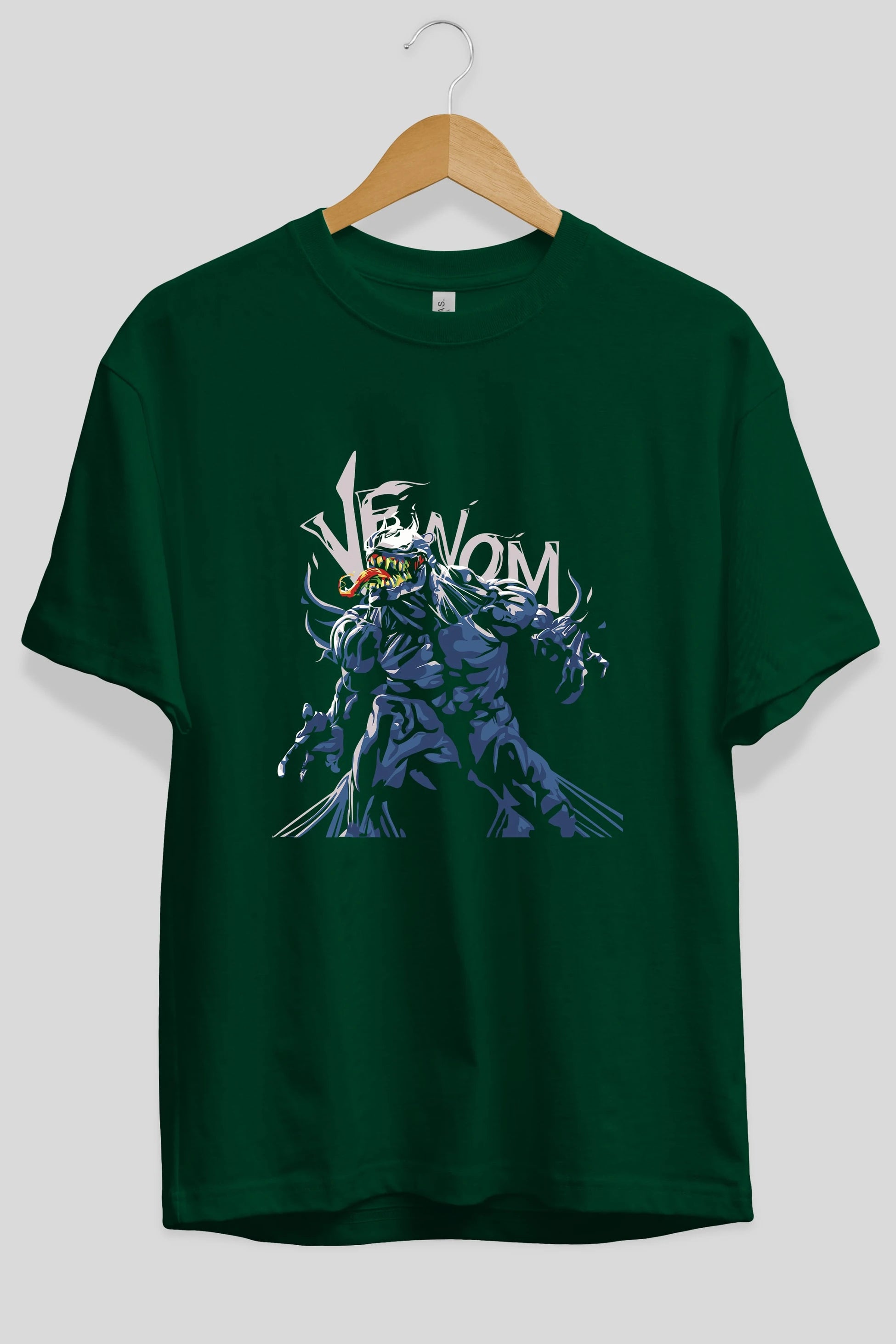 Venom (8) Ön Baskılı Oversize t-shirt Erkek Kadın Unisex %100 Pamuk Bisiklet Yaka tişort