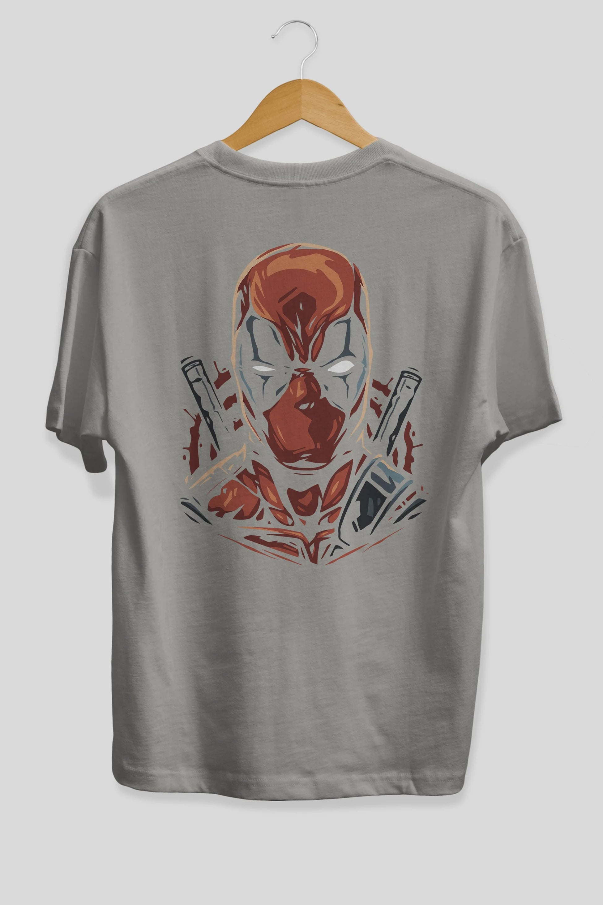 Deadpool (10) Arka Baskılı Oversize t-shirt Erkek Kadın Unisex %100 Pamuk Bisiklet Yaka tişort