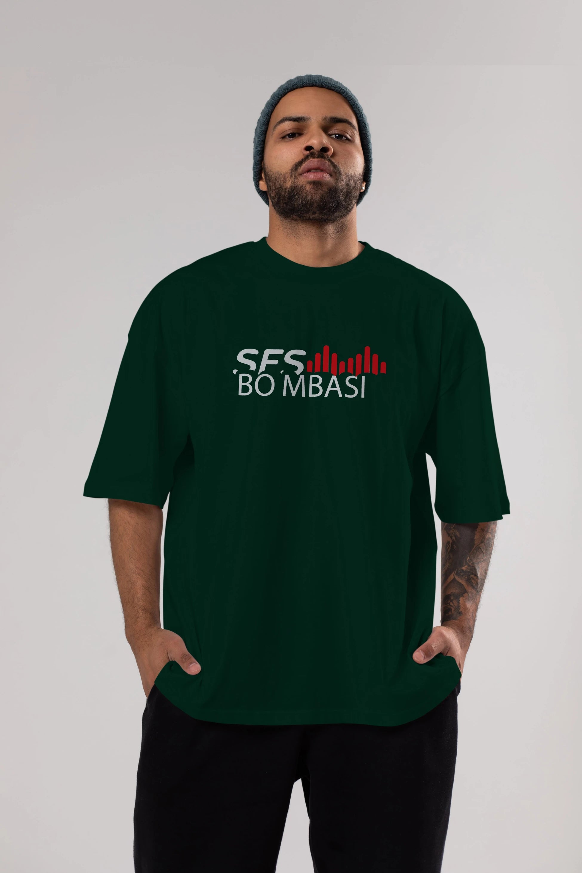 Ses Bombası Ön Baskılı Oversize t-shirt %100 pamuk Erkek Kadın Unisex