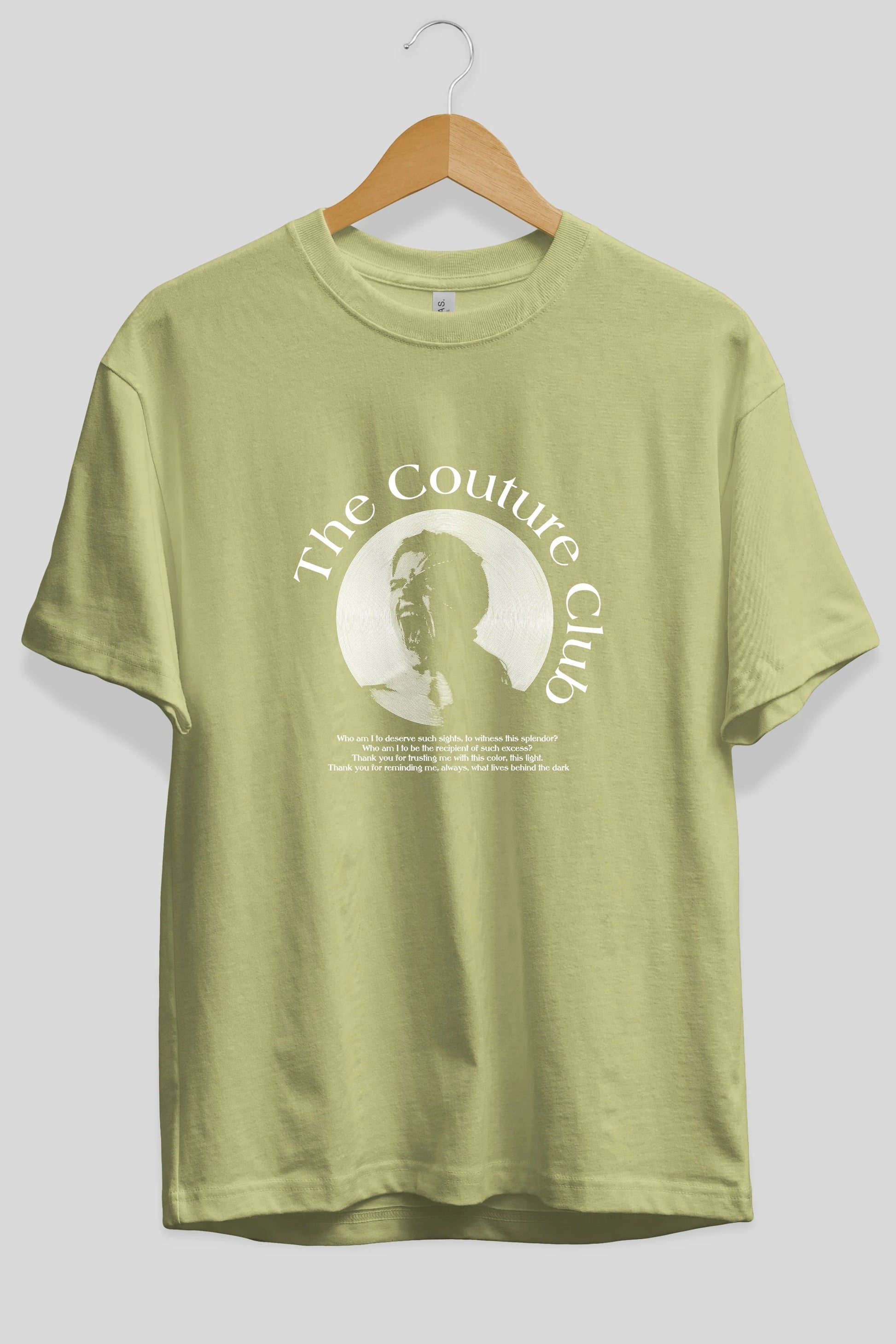 The Couture Club Ön Baskılı Oversize t-shirt Erkek Kadın Unisex