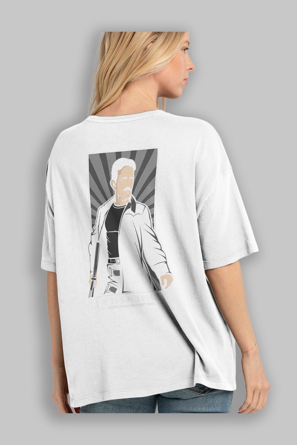 Tesla Matrix Arka Baskılı Oversize t-shirt Erkek Kadın Unisex %100 Pamuk tişort