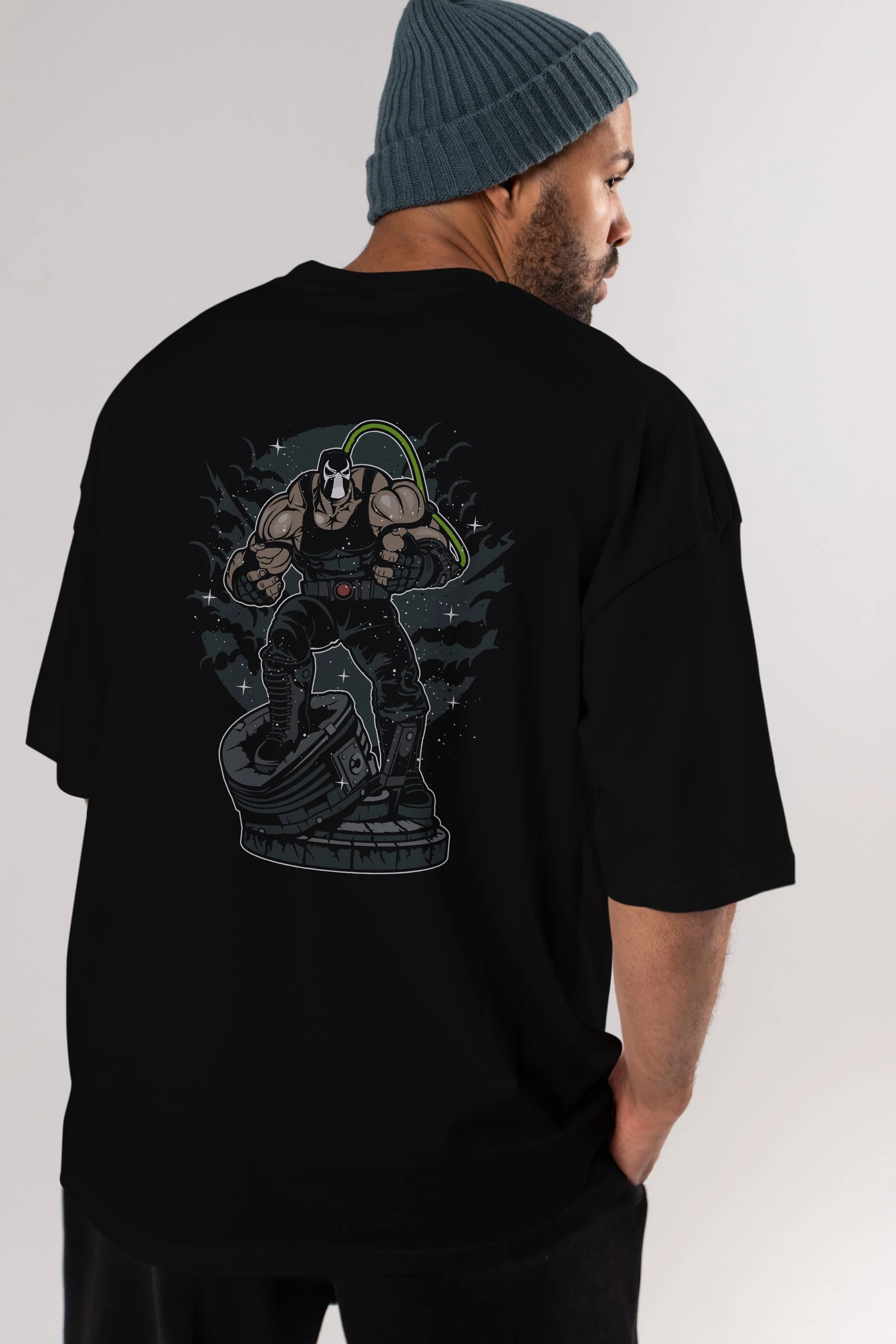 Bane (2) Arka Baskılı Oversize t-shirt Erkek Kadın Unisex %100 Pamuk