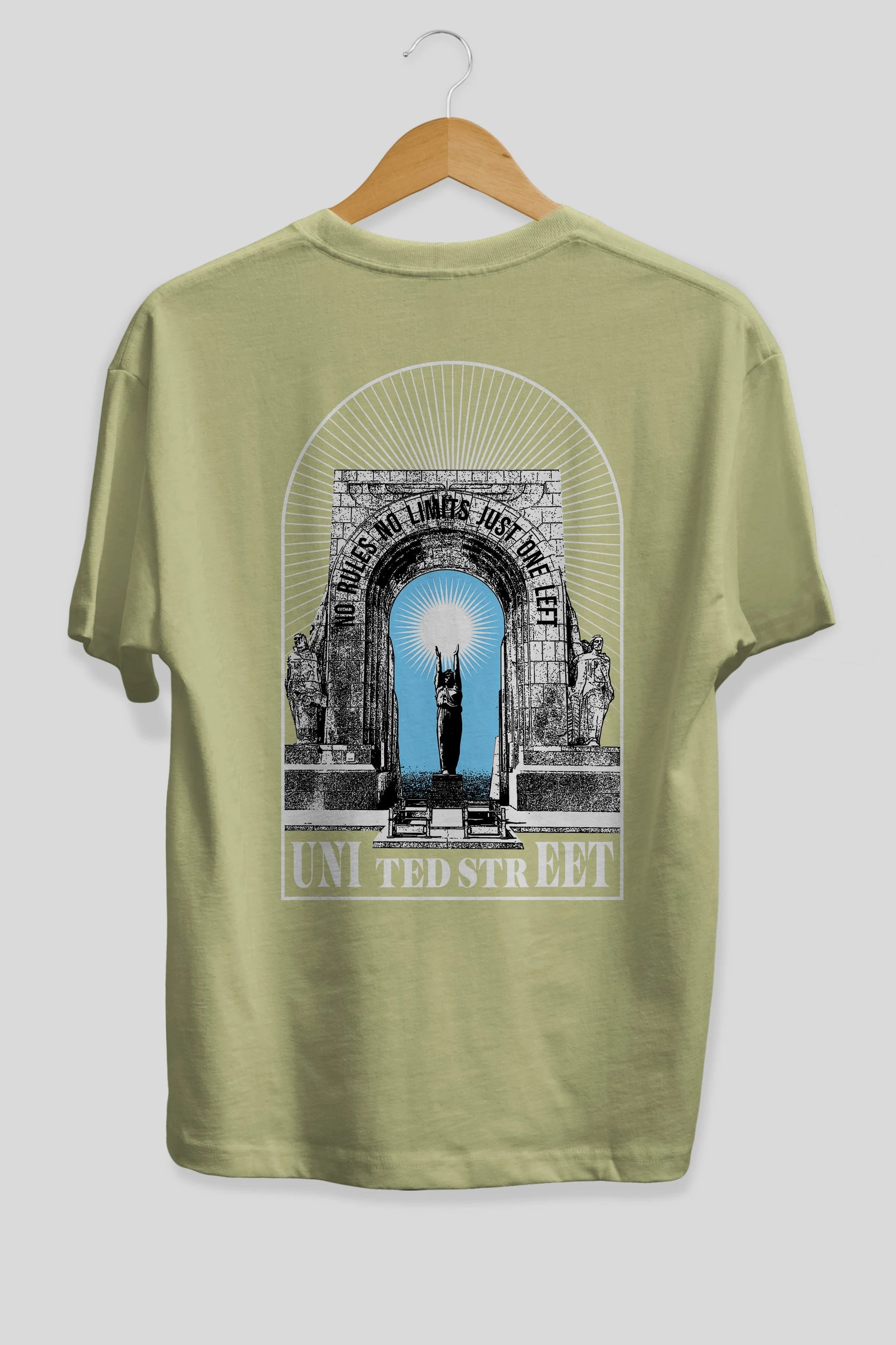 No Rules No Limits Arka Baskılı Oversize t-shirt Erkek Kadın Unisex