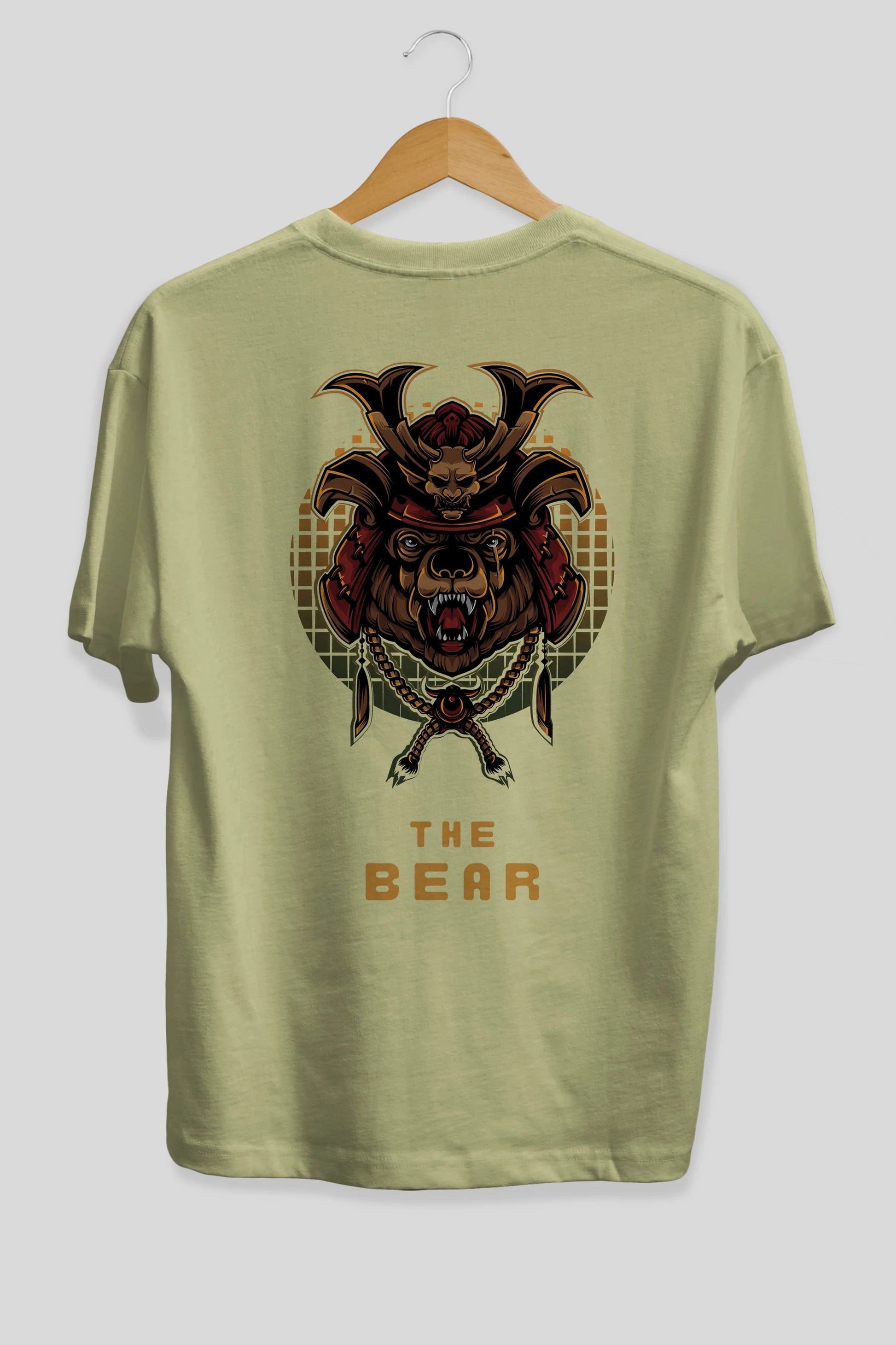 The Bear 2 Arka Baskılı Oversize t-shirt Erkek Kadın Unisex %100 Pamuk