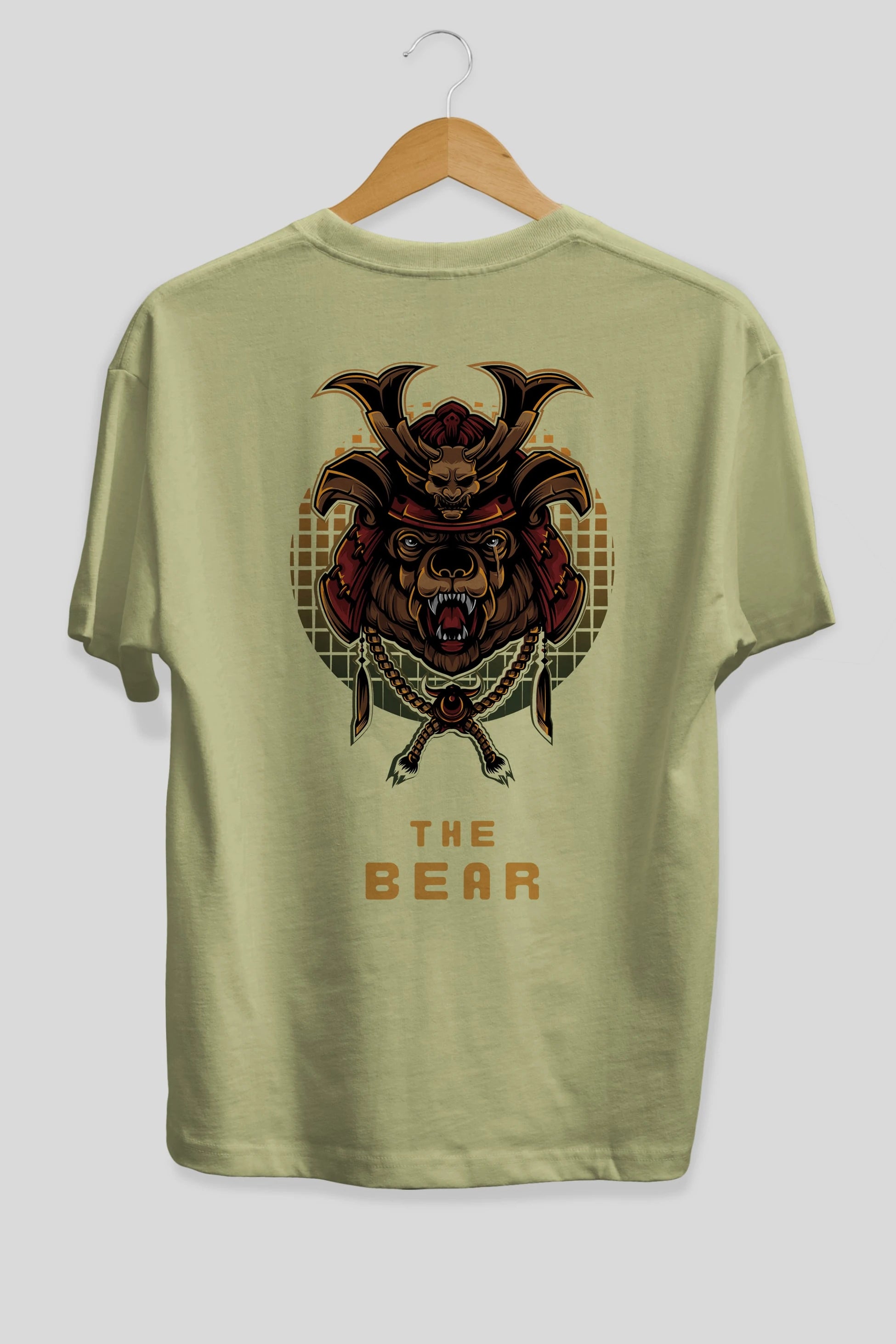 The Bear 2 Arka Baskılı Oversize t-shirt Erkek Kadın Unisex %100 Pamuk