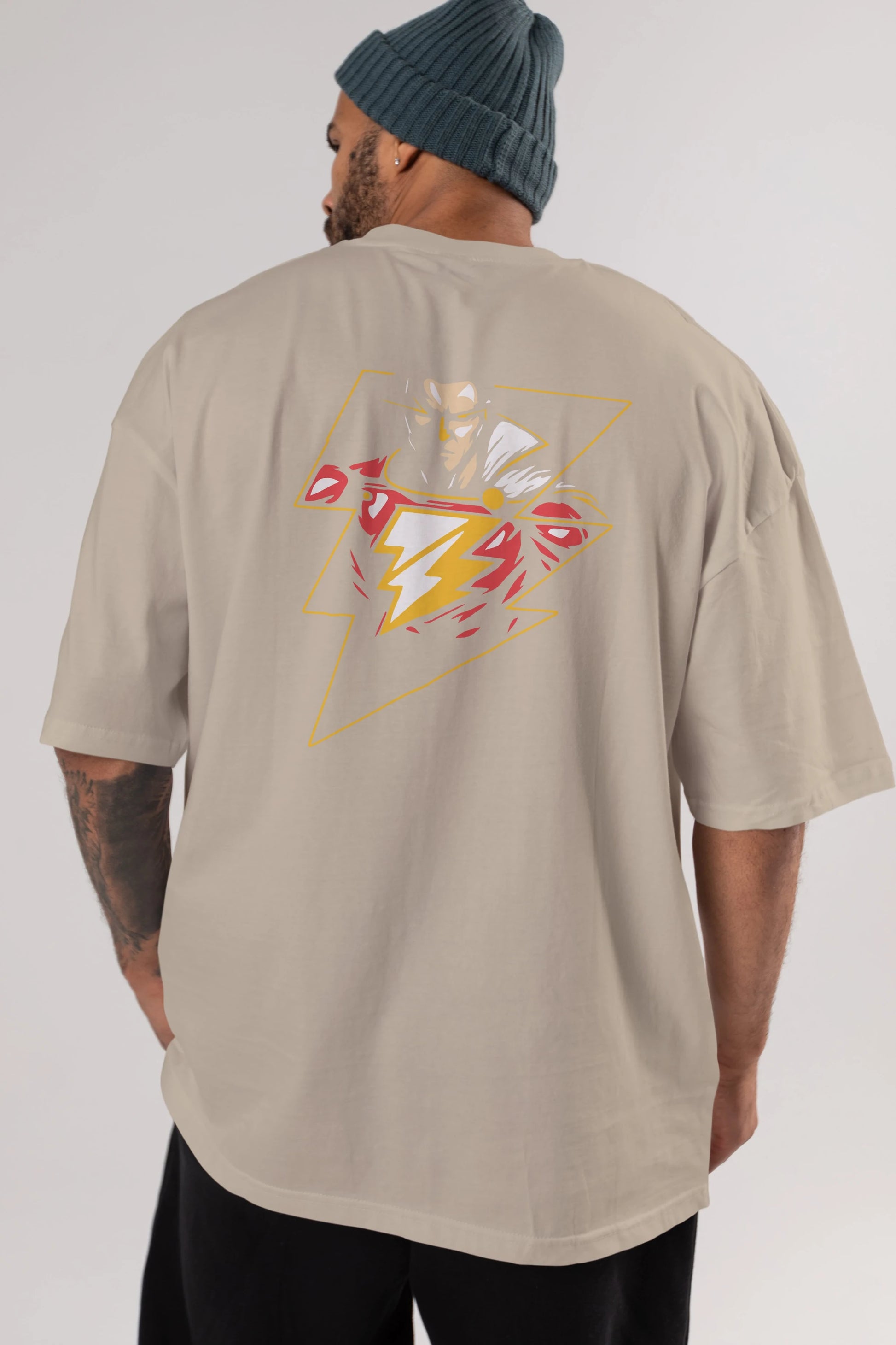 Flash Avengers (3) Arka Baskılı Oversize t-shirt Erkek Kadın Unisex %100 Pamuk Bisiklet Yaka tişort