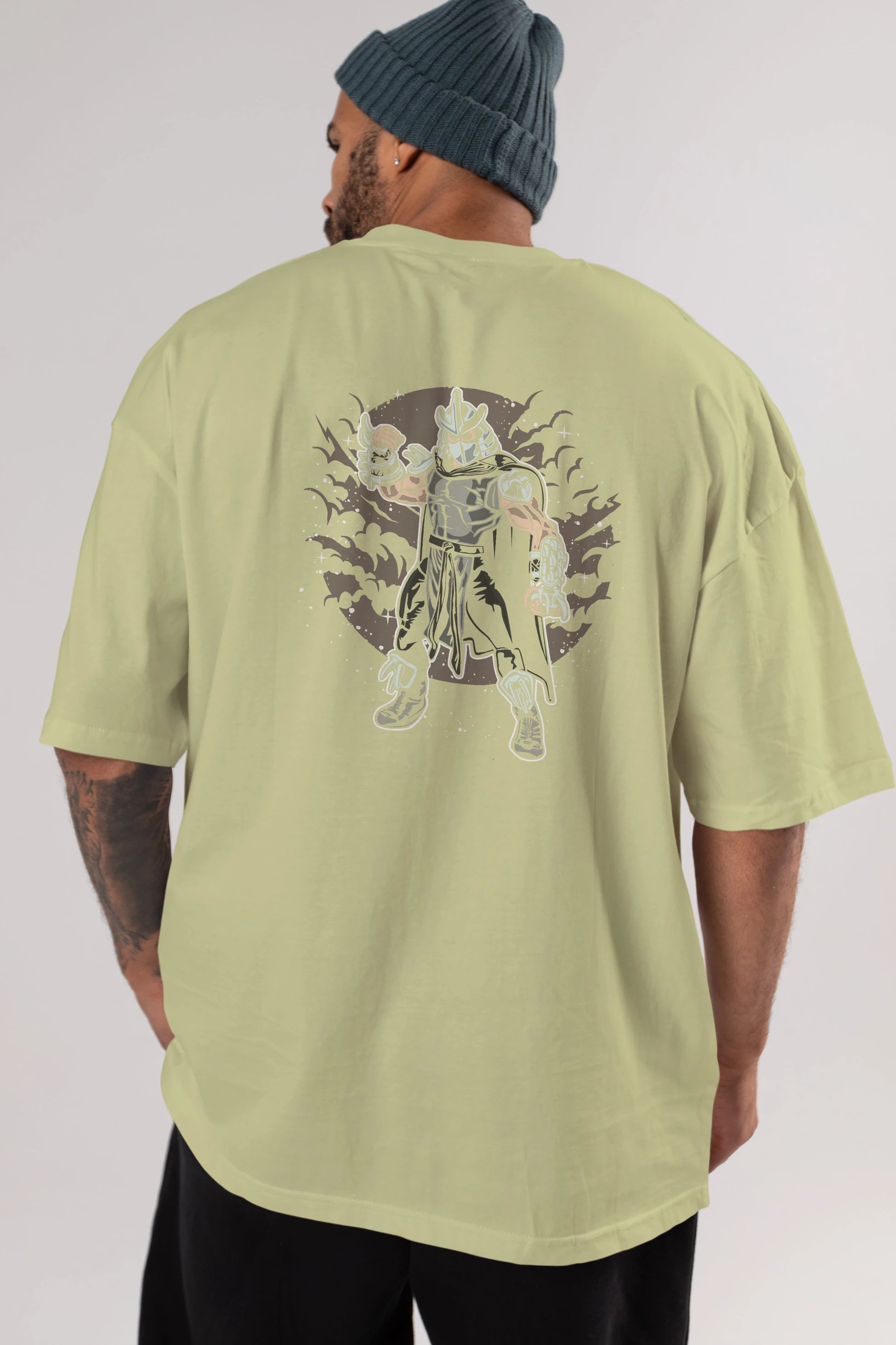SHREDDER Arka Baskılı Oversize t-shirt Erkek Kadın Unisex %100 Pamuk
