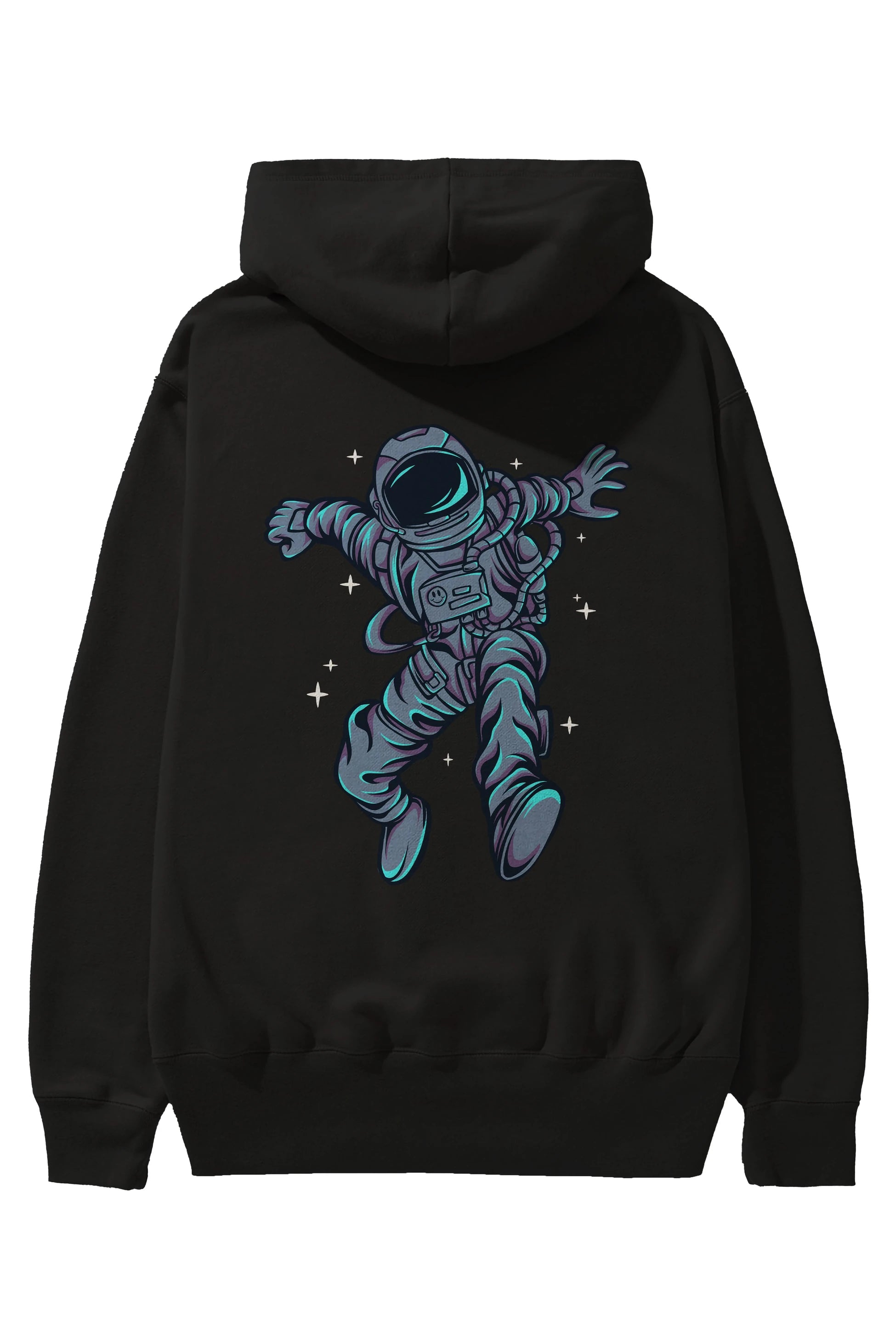 Astrostars tshirt Arka Baskılı Hoodie Oversize Kapüşonlu Sweatshirt Erkek Kadın Unisex