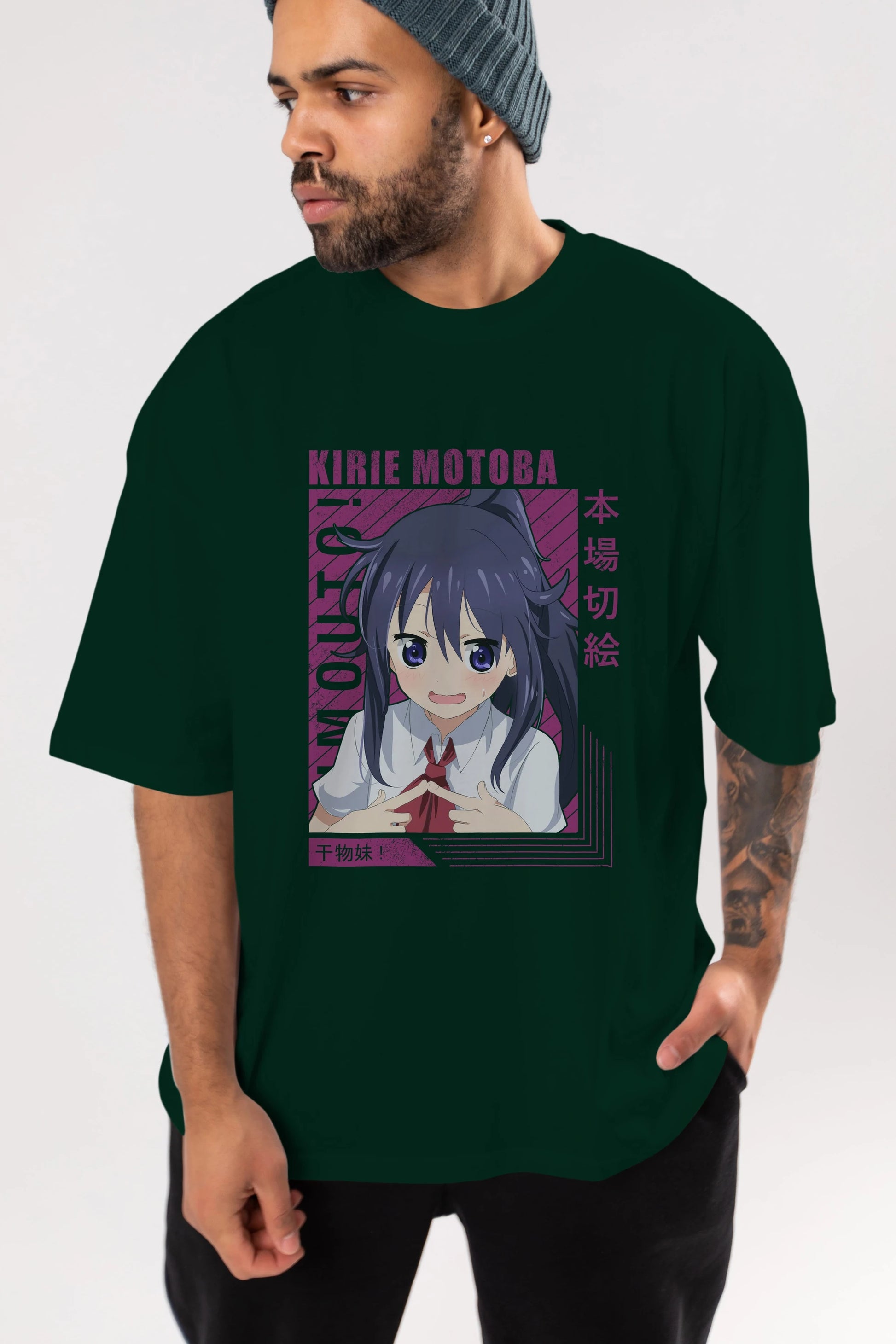 Kirie Motoba 4 Anime Ön Baskılı Oversize t-shirt %100 pamuk Erkek Kadın Unisex