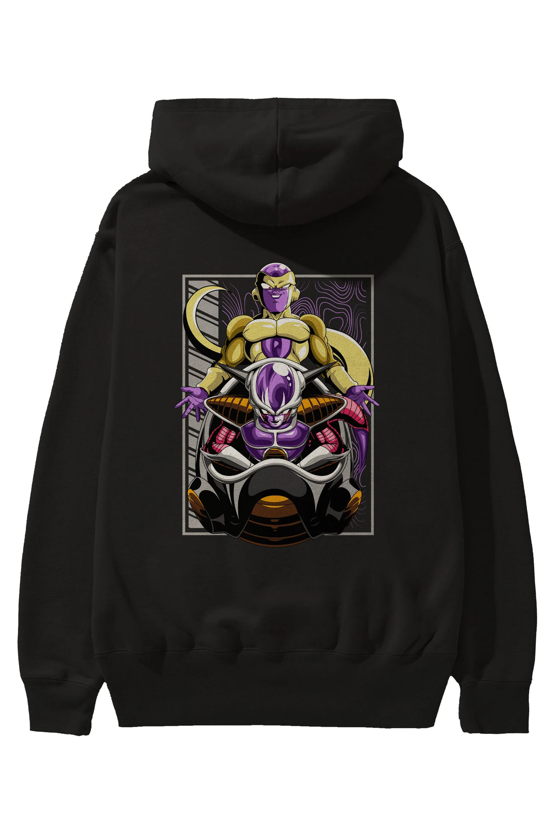 DragonBall Freezer Anime Arka Baskılı Hoodie Oversize Kapüşonlu Sweatshirt Erkek Kadın Unisex