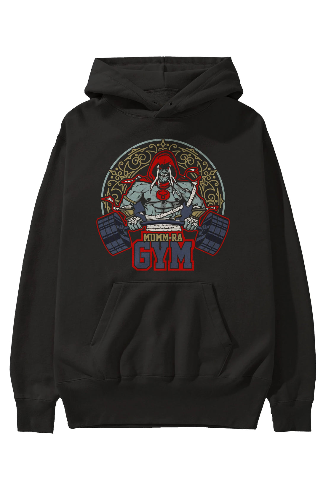 Mumm-ra GYM Ön Baskılı Hoodie Oversize Kapüşonlu Sweatshirt Erkek Kadın Unisex