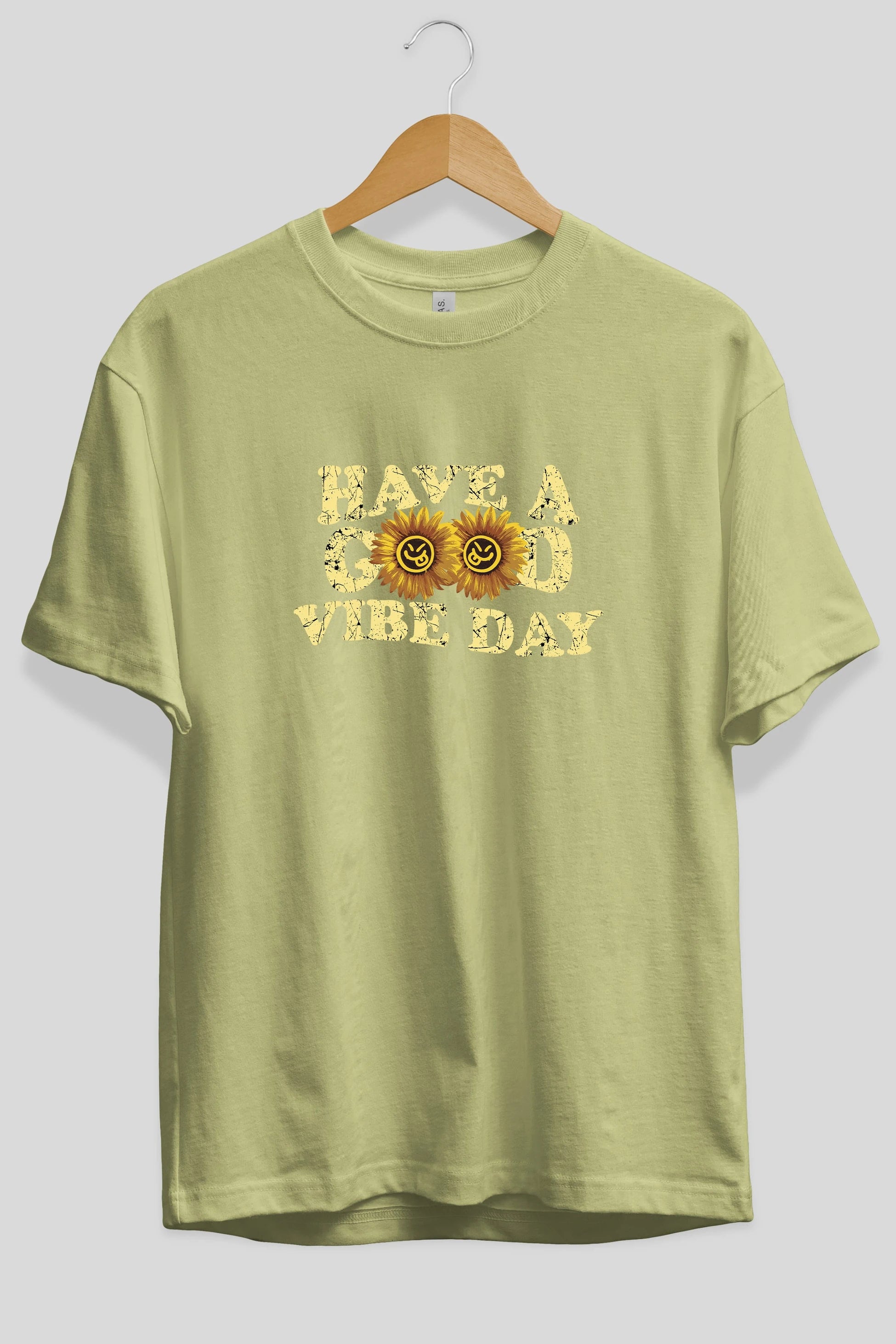 Have a Good Vibe Day Ön Baskılı Oversize t-shirt Erkek Kadın Unisex