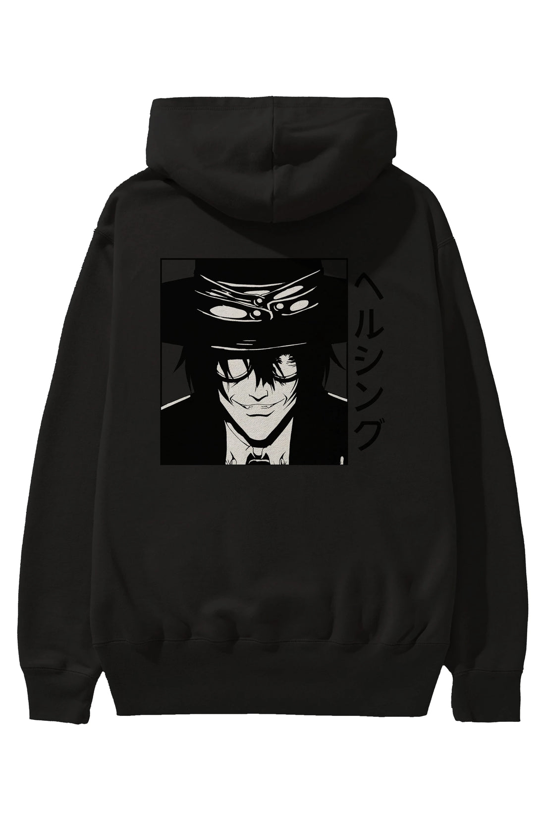 Alucard 1 Anime Arka Baskılı Hoodie Oversize Kapüşonlu Sweatshirt Erkek Kadın Unisex