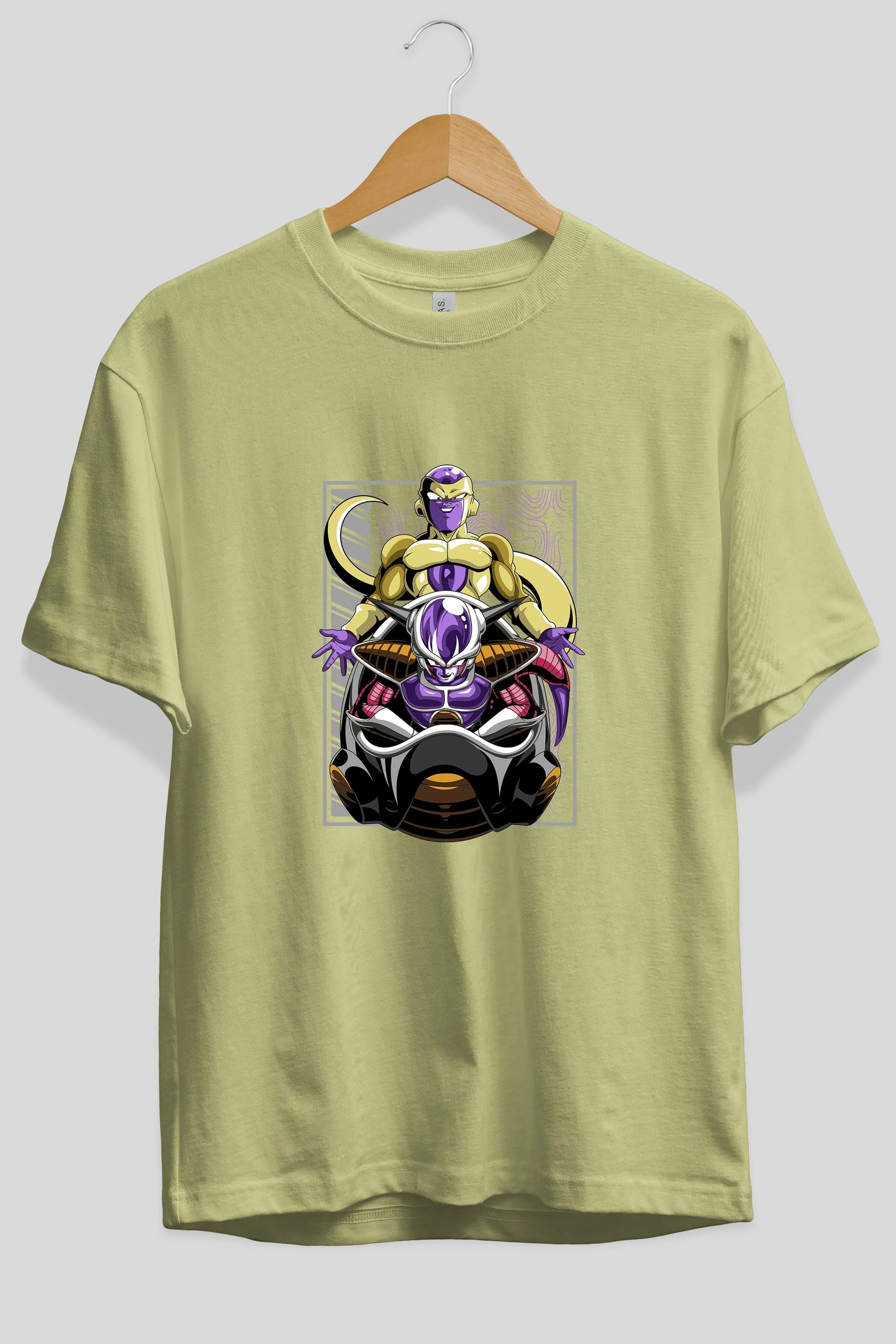 DragonBall Freezer Anime Ön Baskılı Oversize t-shirt %100 pamuk Erkek Kadın Unisex