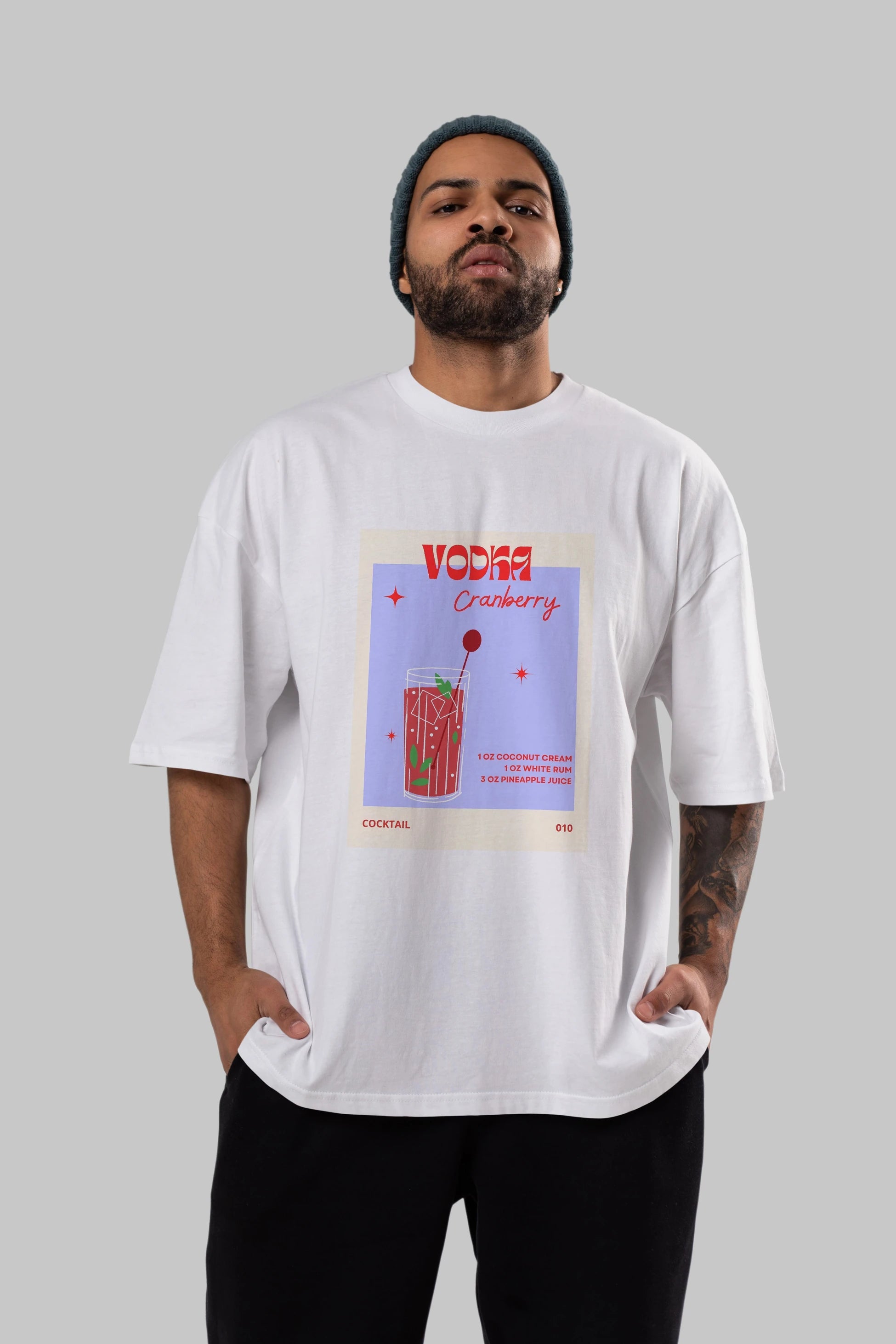 Vodka Cranberry Ön Baskılı Oversize t-shirt Erkek Kadın Unisex %100 Pamuk Bisiklet Yaka tişort