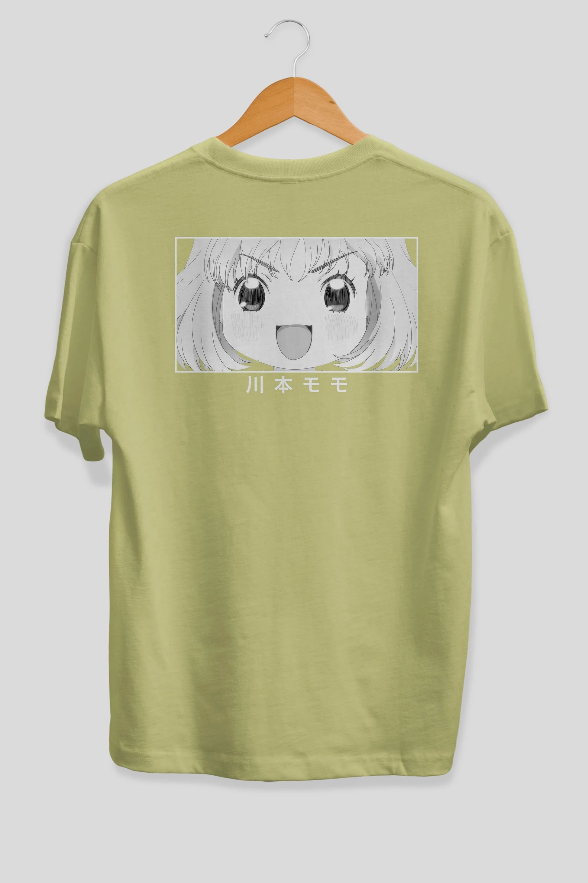 Momo Kawamoto 1 Anime Arka Baskılı Oversize t-shirt Erkek Kadın Unisex