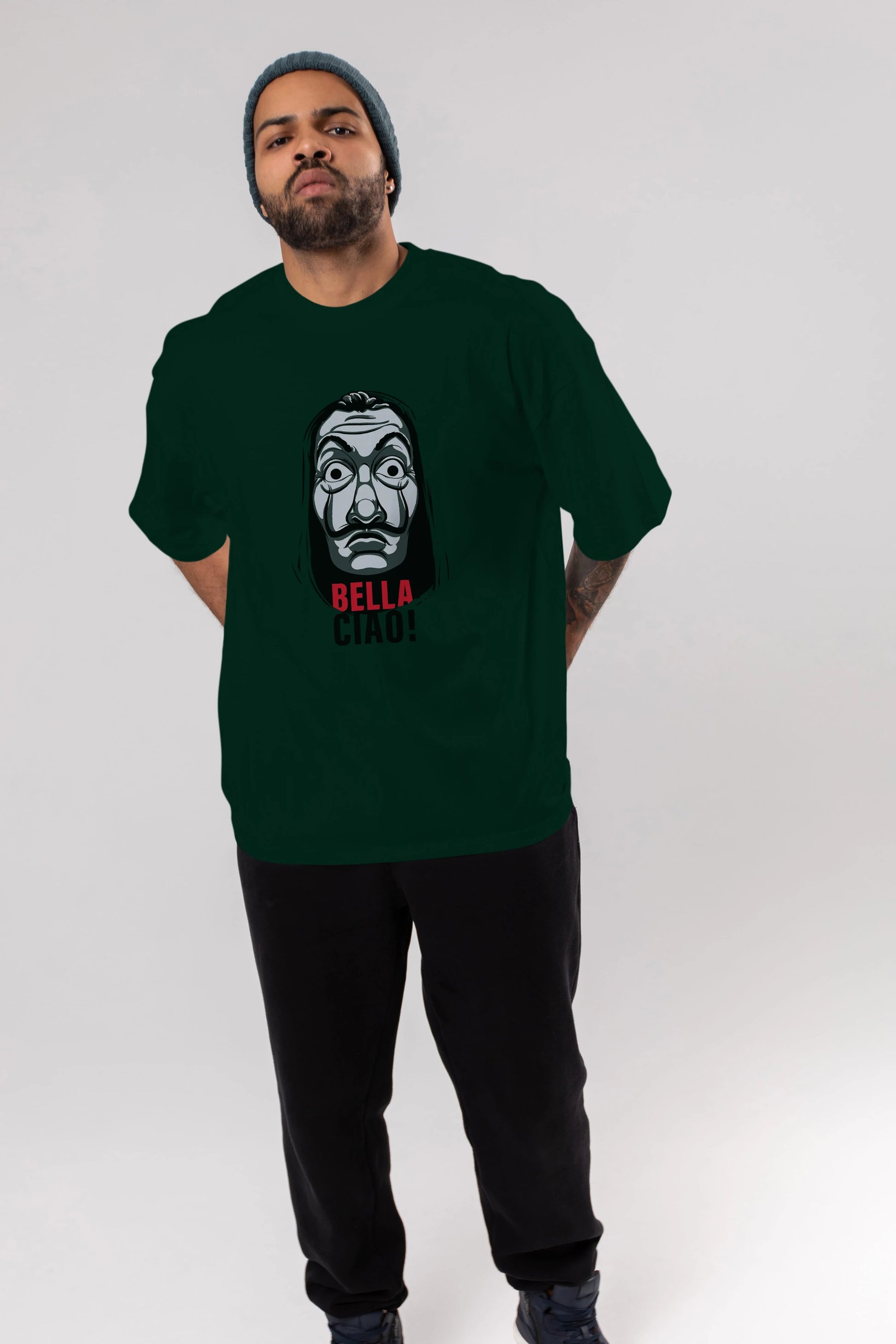 La Casa De Papel (12) Ön Baskılı Oversize t-shirt Erkek Kadın Unisex %100 Pamuk Bisiklet Yaka tişort