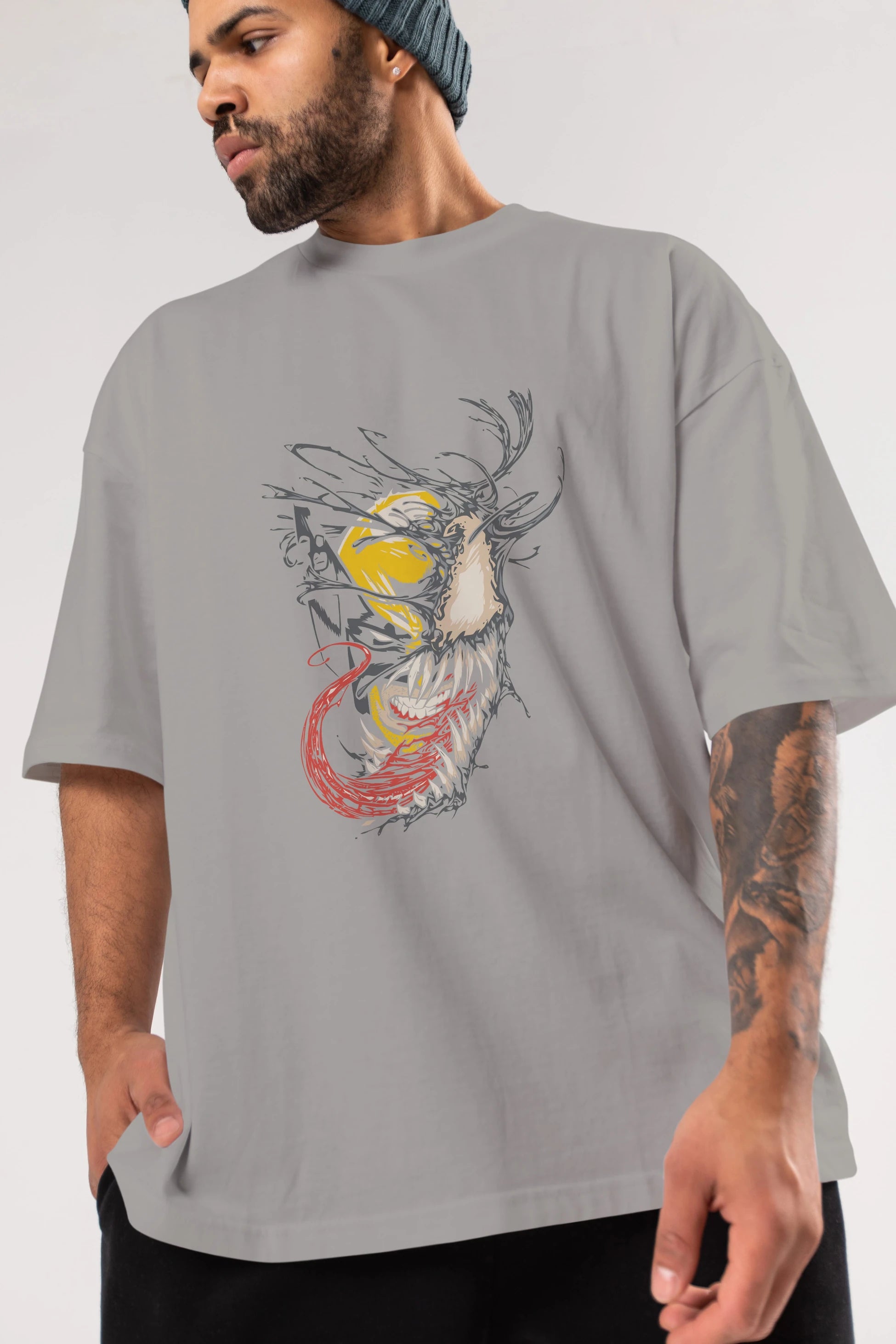 Venom (4) Ön Baskılı Oversize t-shirt Erkek Kadın Unisex %100 Pamuk Bisiklet Yaka tişort