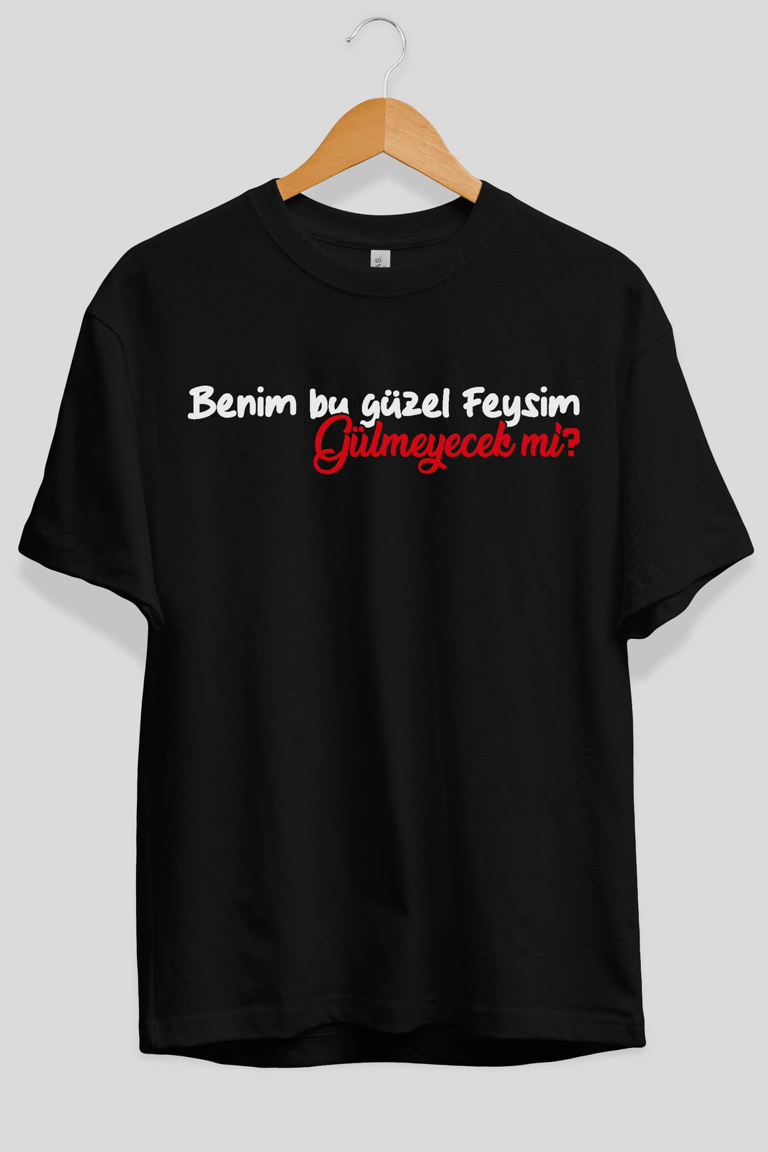 Benim Bu Güzel Feysim Ön Baskılı Oversize t-shirt %100 pamuk Erkek Kadın Unisex