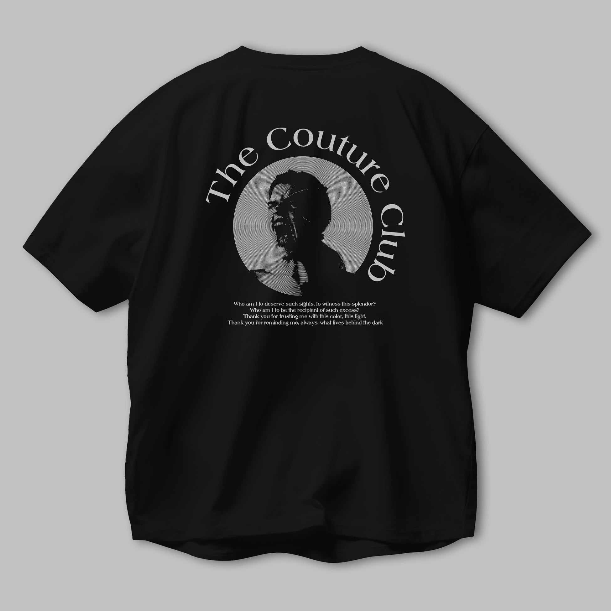 The Couture Club Arka Baskılı Oversize t-shirt Erkek Kadın Unisex