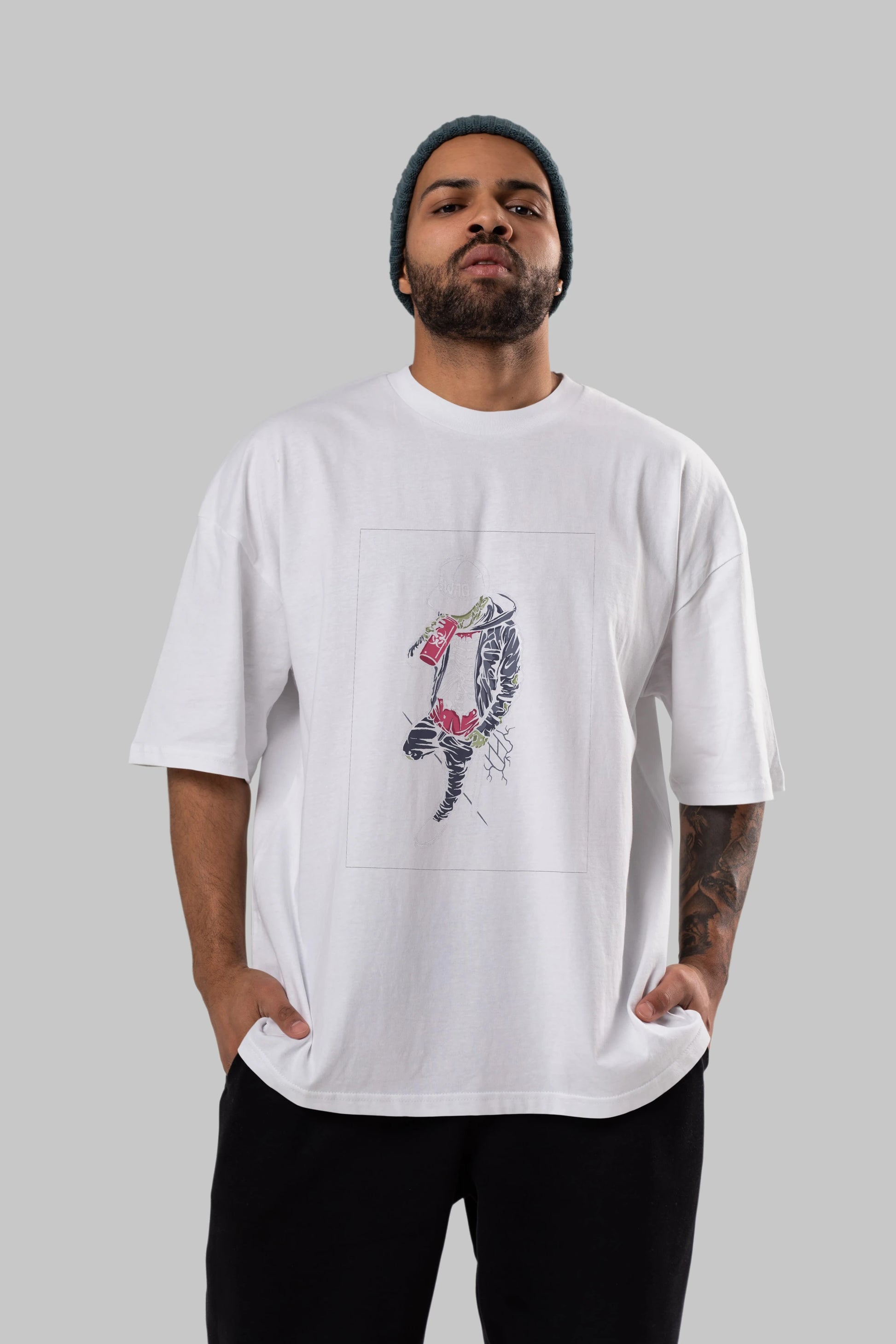 Zombie Swag Ön Baskılı Oversize t-shirt Erkek Kadın Unisex %100 Pamuk tişort