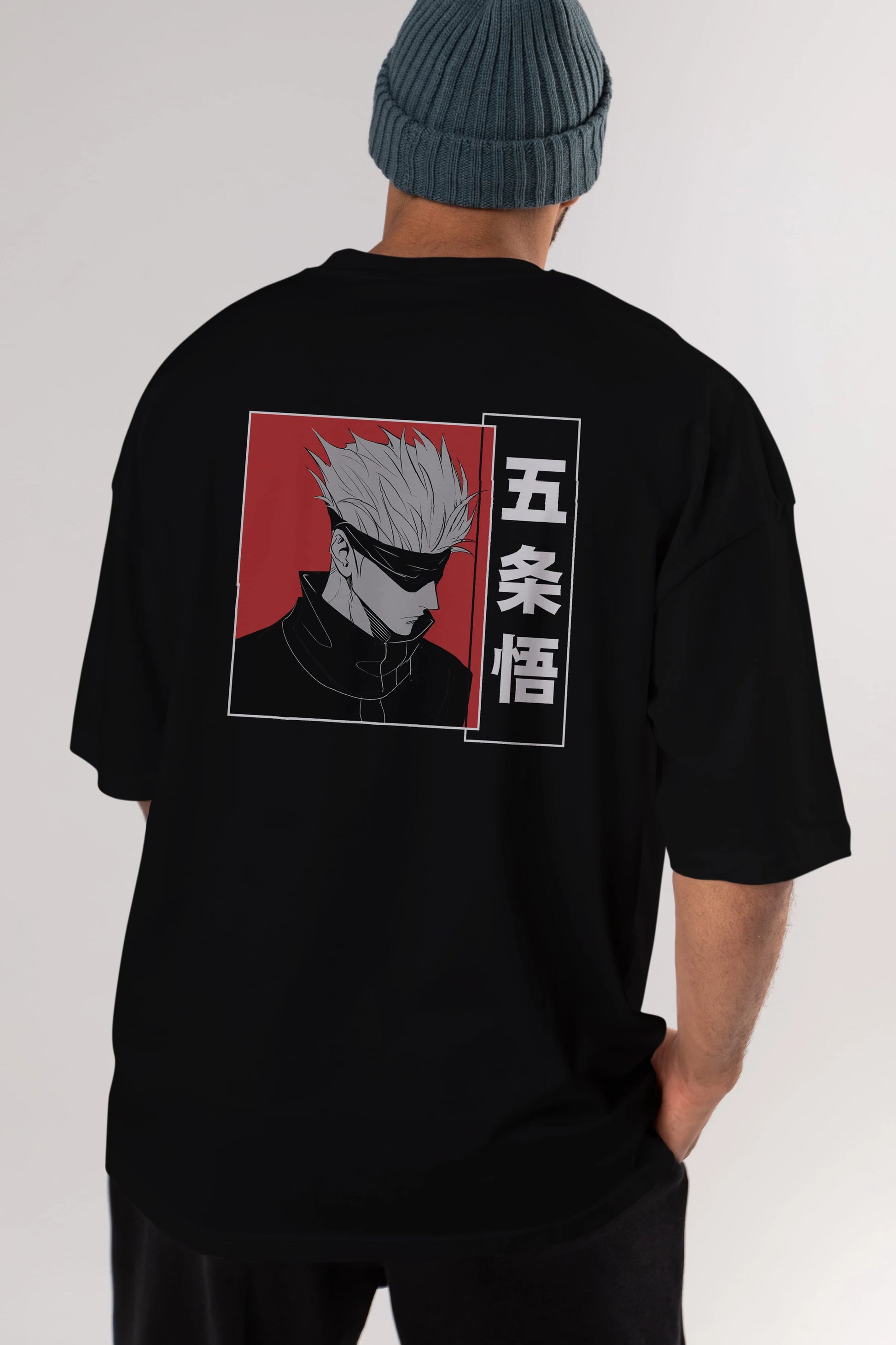 JUJUTSU KAISEN 2 Anime Arka Baskılı Oversize t-shirt Erkek Kadın Unisex