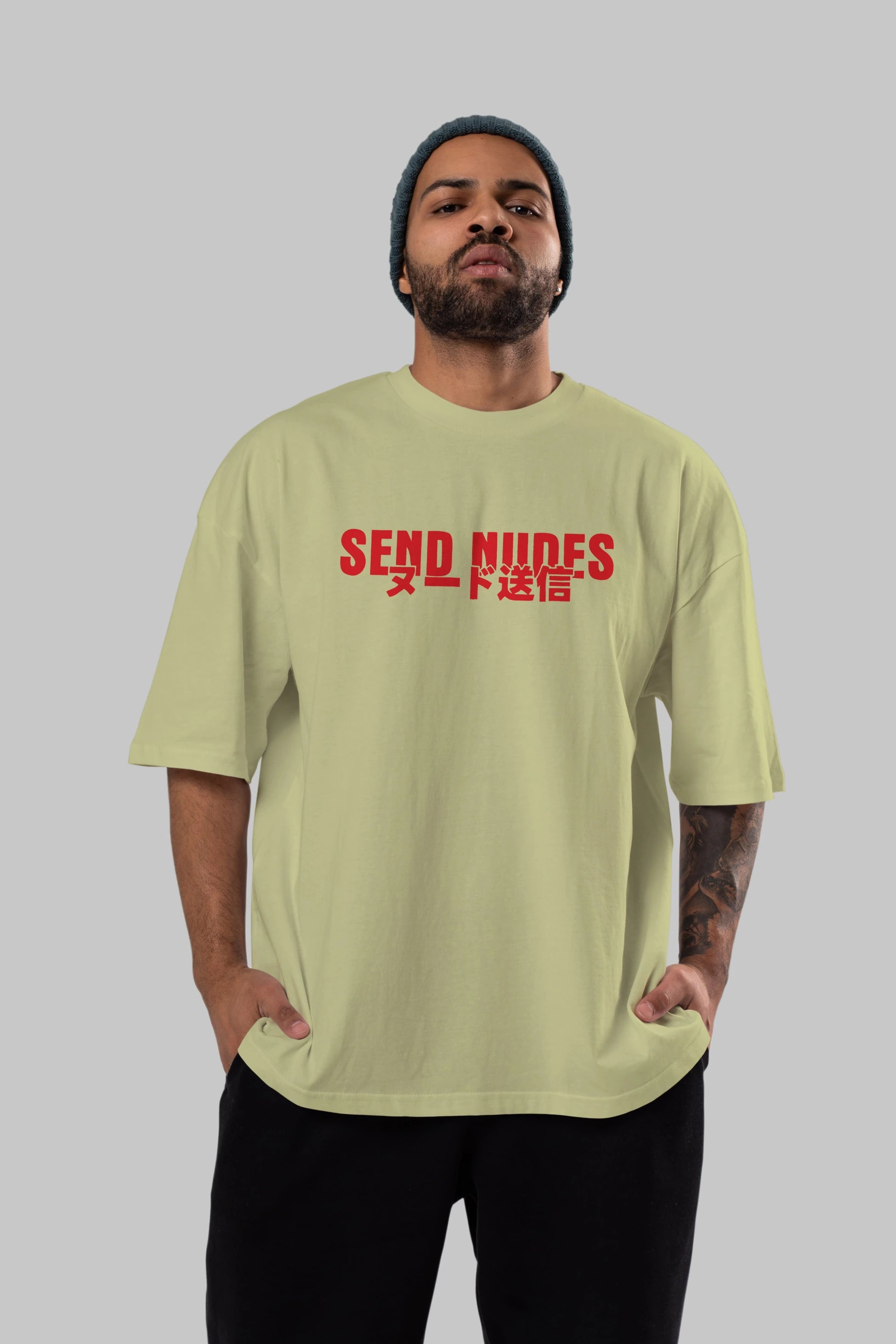Send Nudes Ön Baskılı Oversize t-shirt %100 pamuk Erkek Kadın Unisex