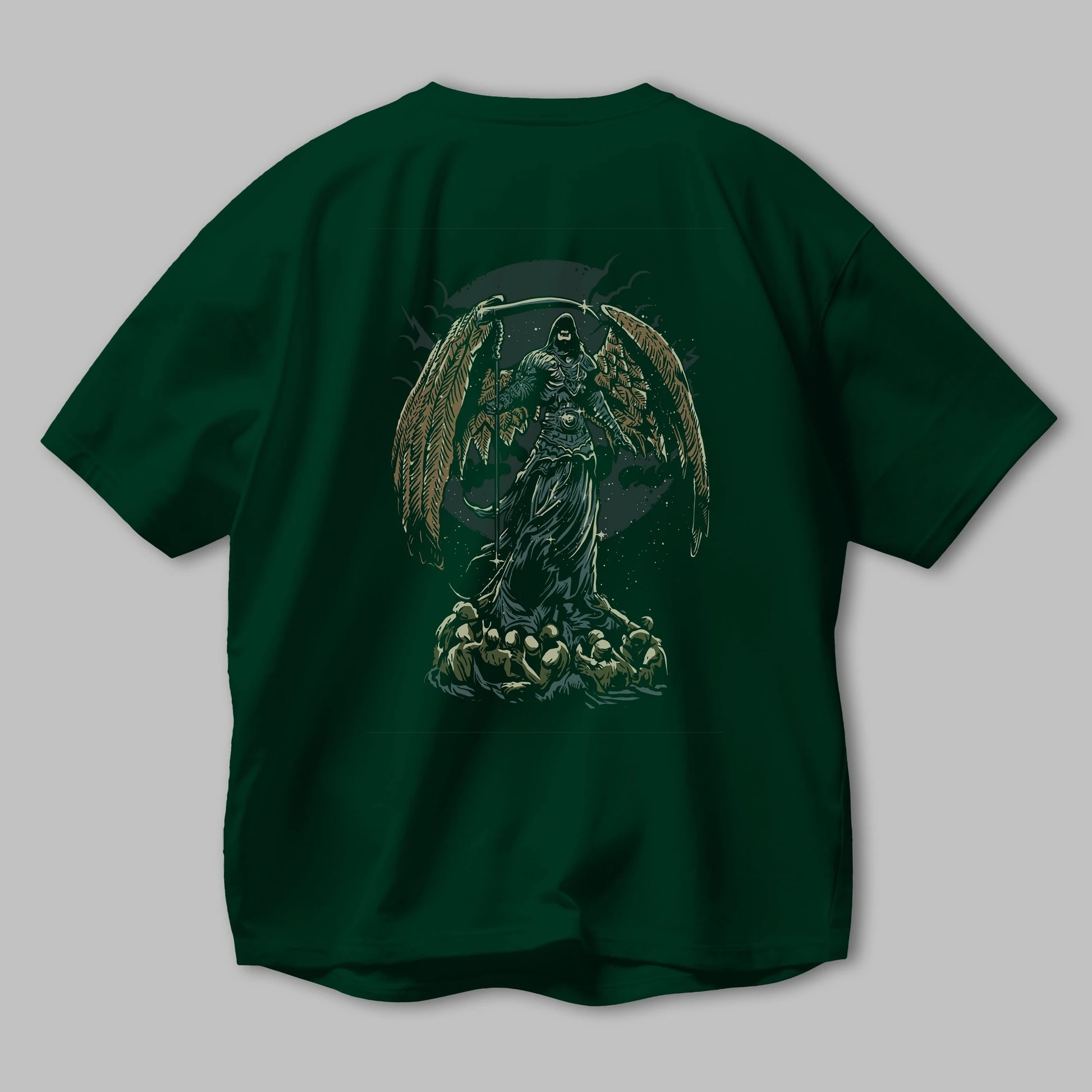 Darkness Arka Baskılı Oversize t-shirt Erkek Kadın Unisex %100 Pamuk