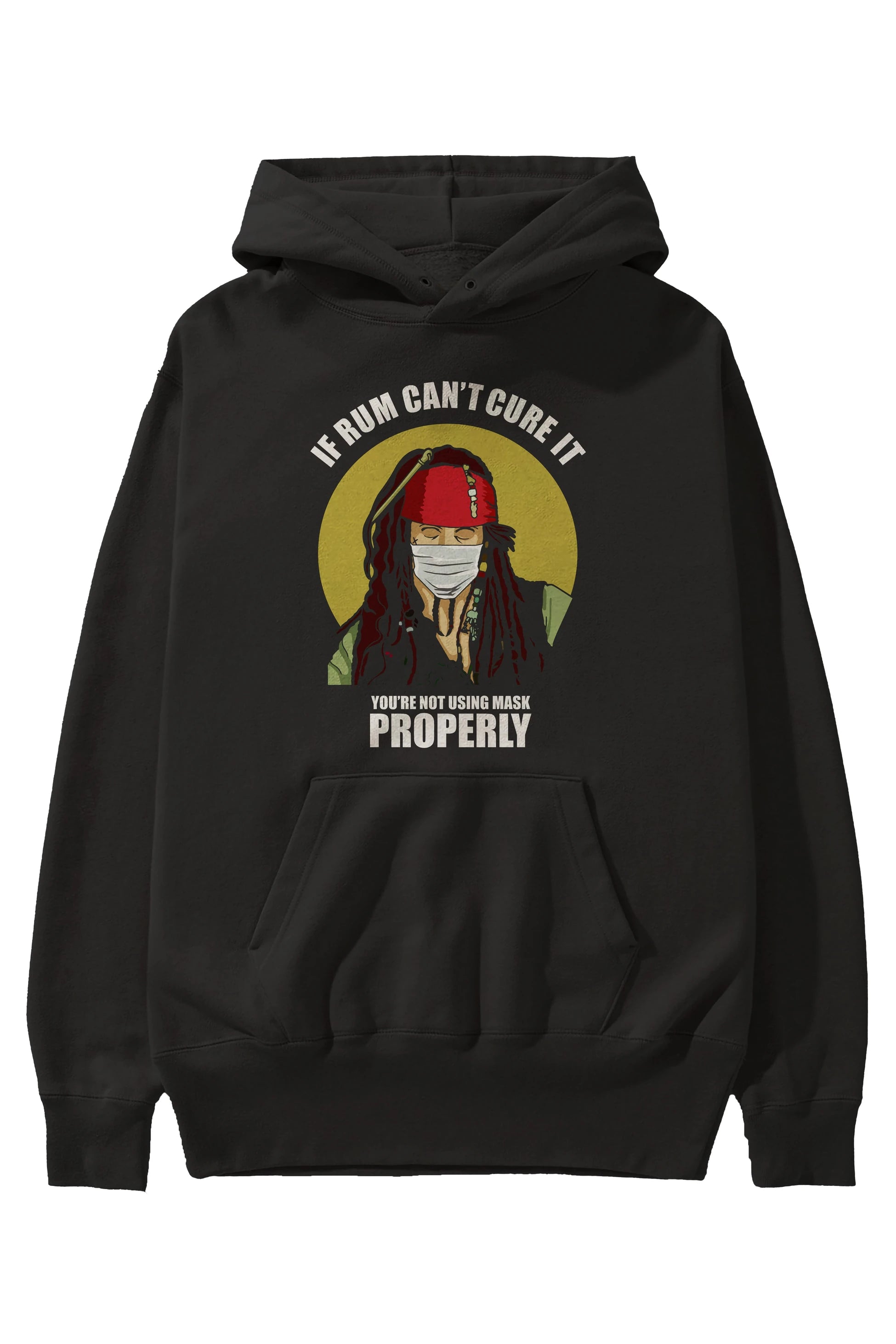 Pirates Maker Ön Baskılı Hoodie Oversize Kapüşonlu Sweatshirt Erkek Kadın Unisex