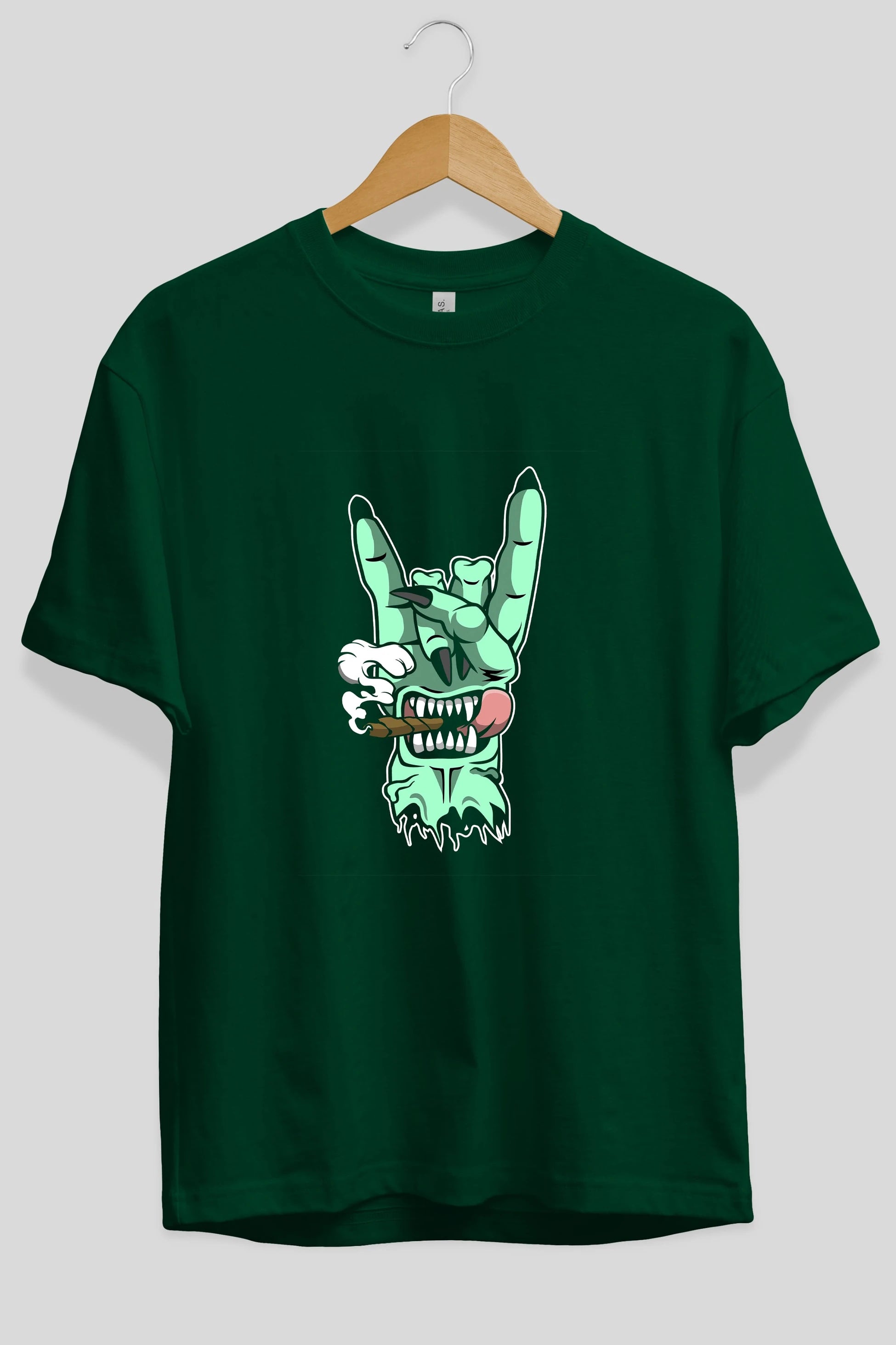Metal Sign Ön Baskılı Oversize t-shirt Erkek Kadın Unisex %100 Pamuk tişort