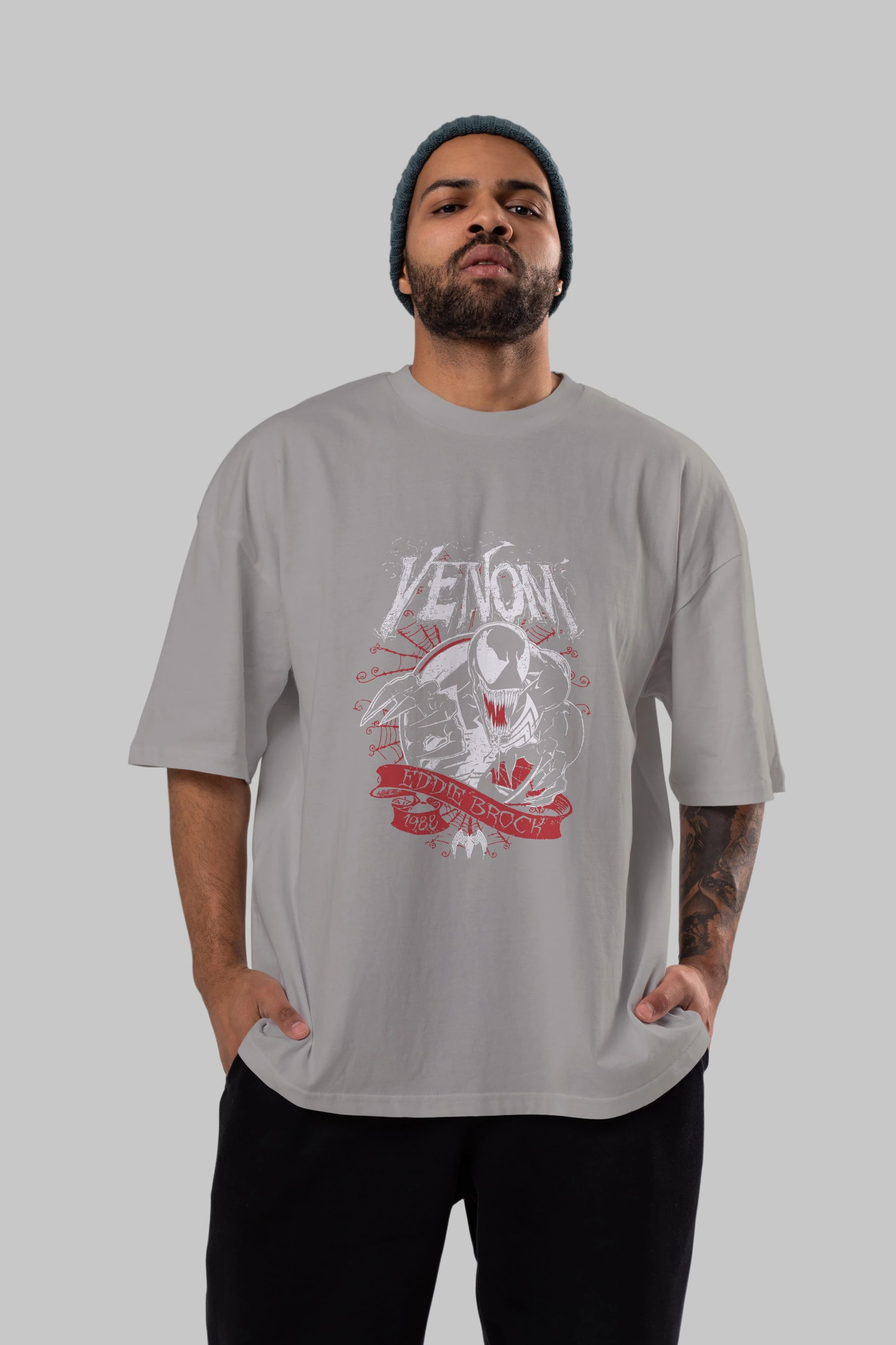 Venom (11) Ön Baskılı Oversize t-shirt Erkek Kadın Unisex %100 Pamuk Bisiklet Yaka tişort