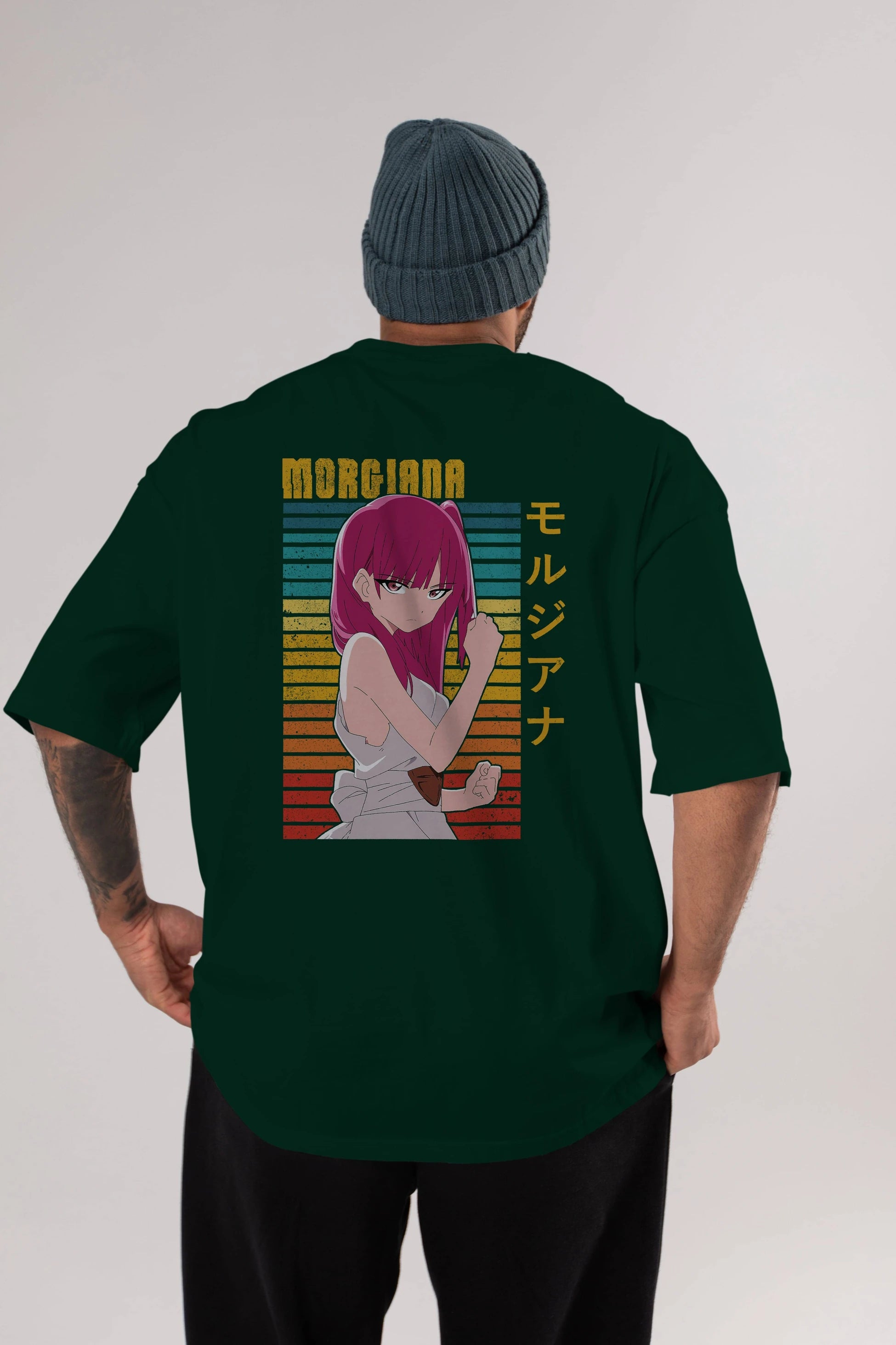 Morgiana 3 Anime Arka Baskılı Oversize t-shirt Erkek Kadın Unisex