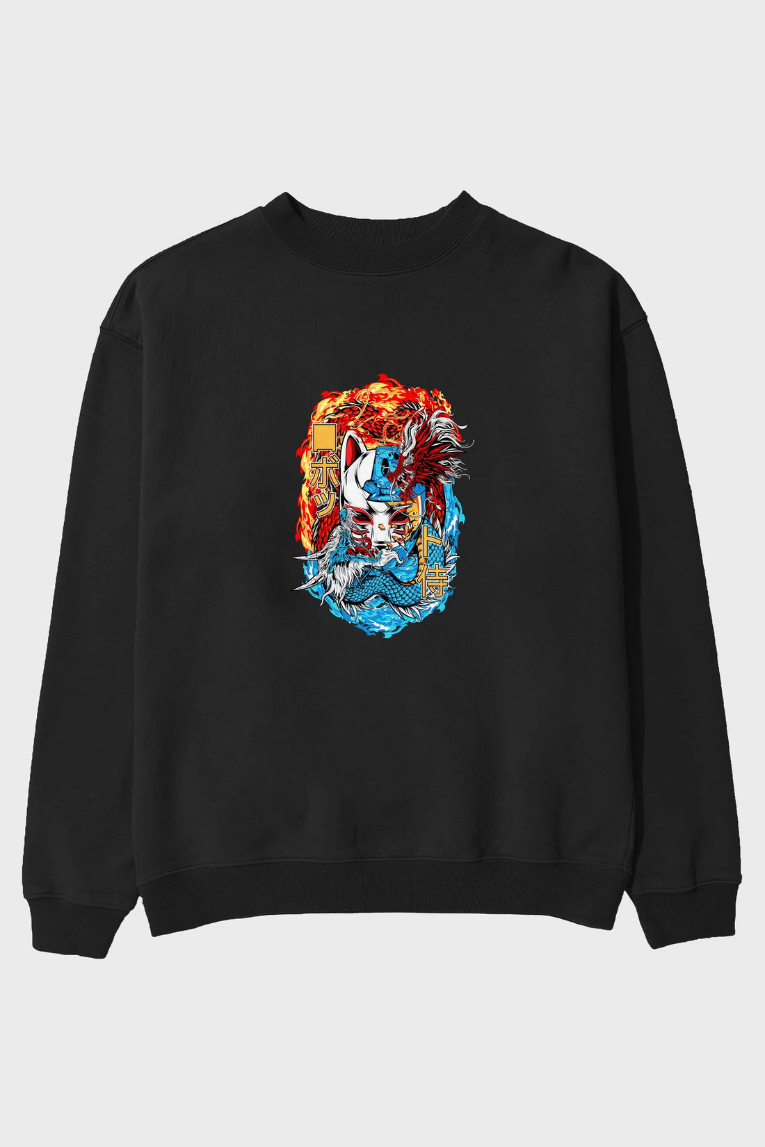 ONE PIECE (7) Anime Ön Baskılı Oversize Sweatshirt Erkek Kadın Unisex
