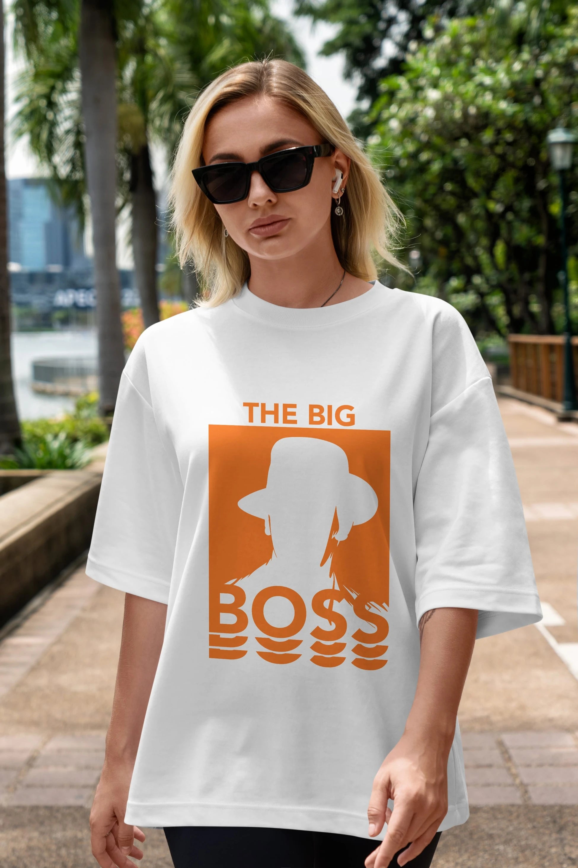 The Big Boss Ön Baskılı Oversize t-shirt Erkek Kadın Unisex