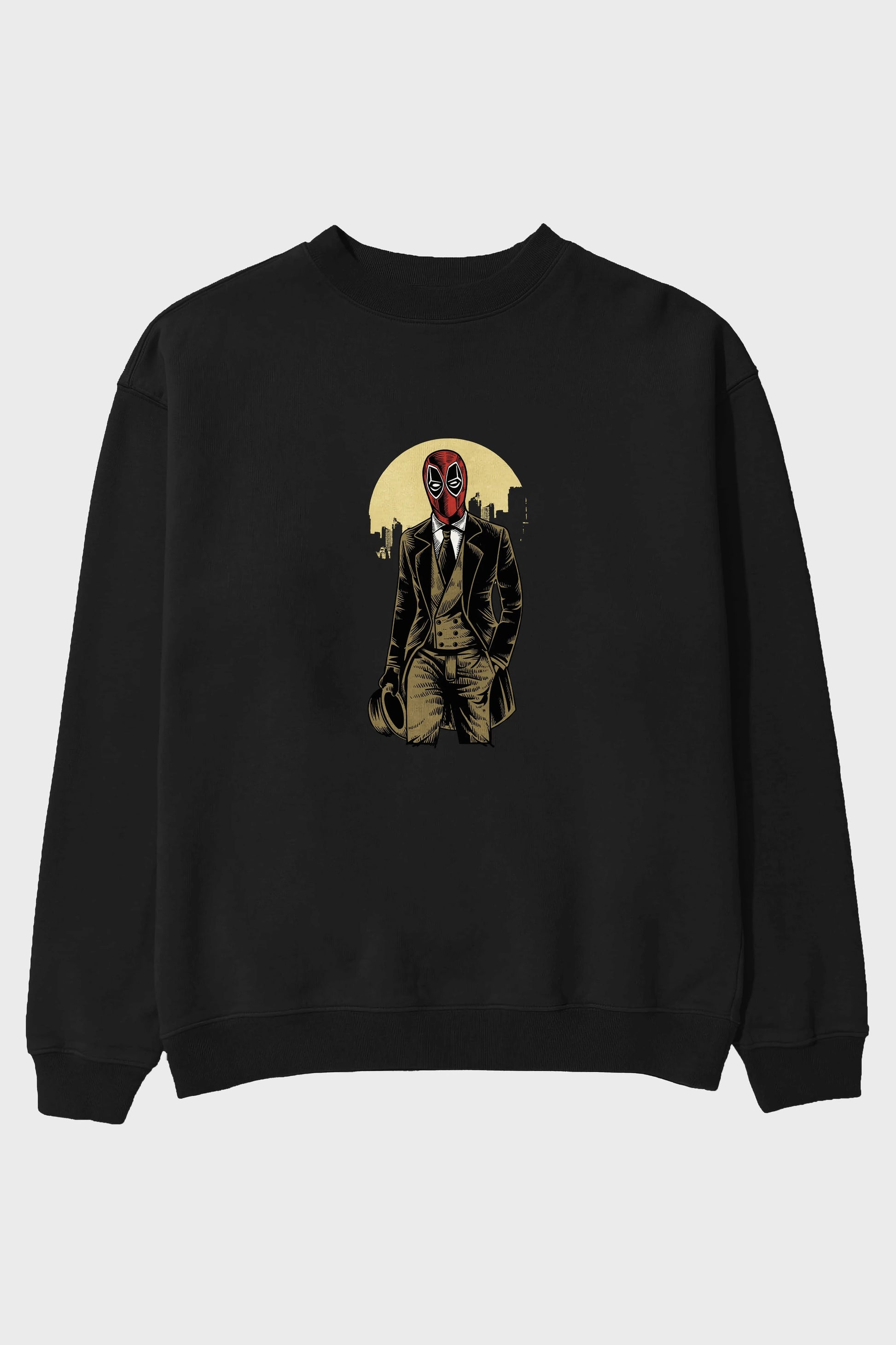 Classic Mercenary Ön Baskılı Oversize Sweatshirt Erkek Kadın Unisex