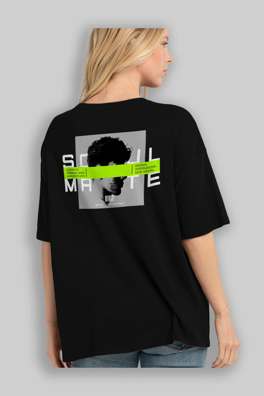 Soul Mate Arka Baskılı Oversize t-shirt Erkek Kadın Unisex