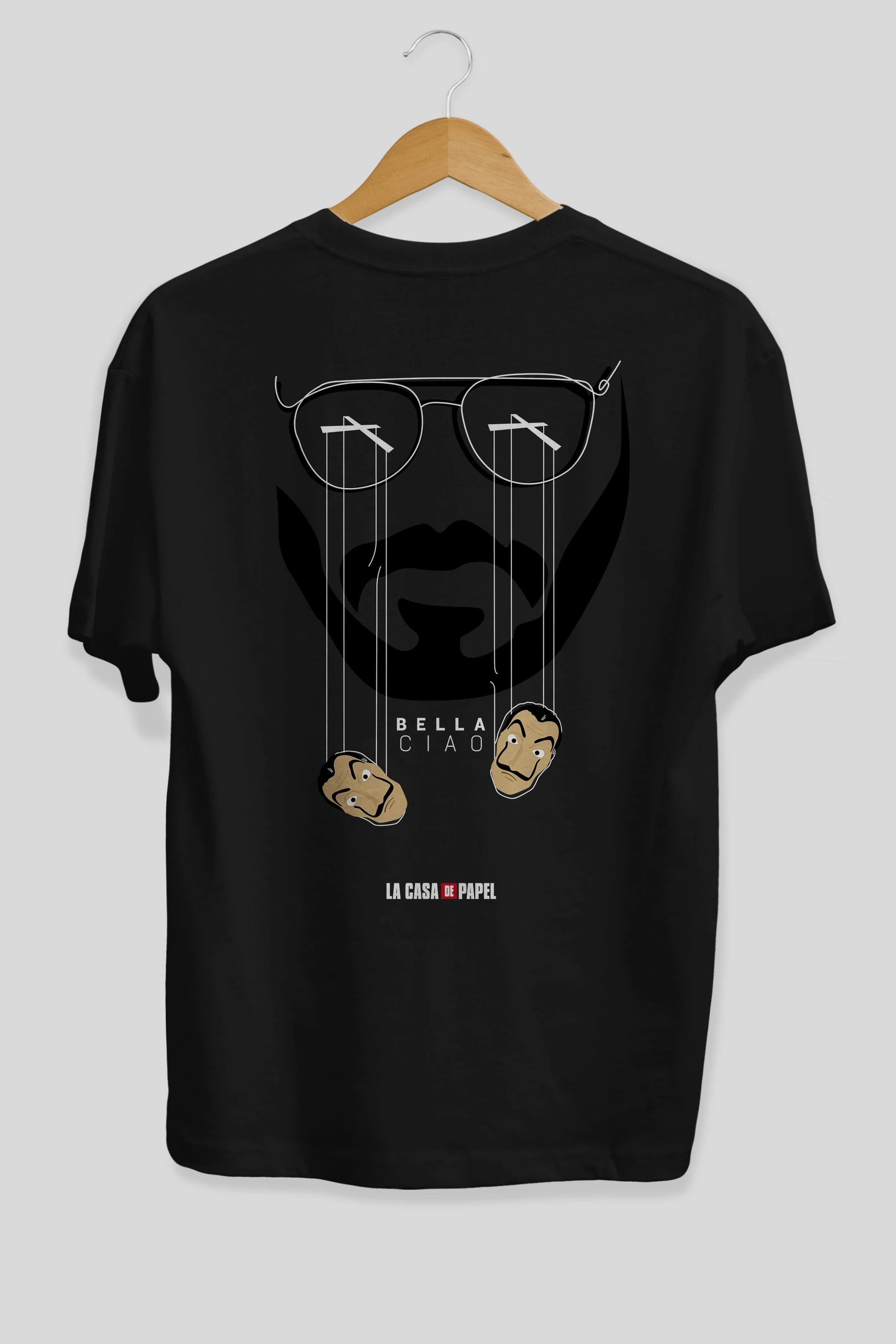 La Casa De Papel (11) Arka Baskılı Oversize t-shirt Erkek Kadın Unisex %100 Pamuk Bisiklet Yaka tişort