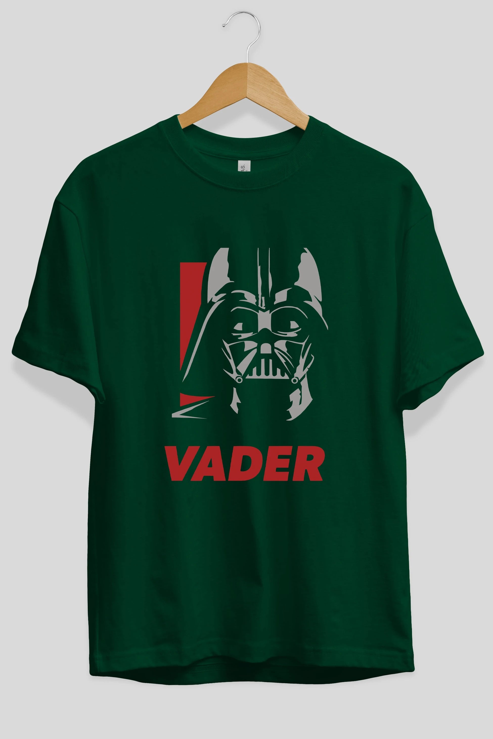 Darth Vader Ön Baskılı Oversize t-shirt Erkek Kadın Unisex %100 Pamuk Bisiklet Yaka tişort