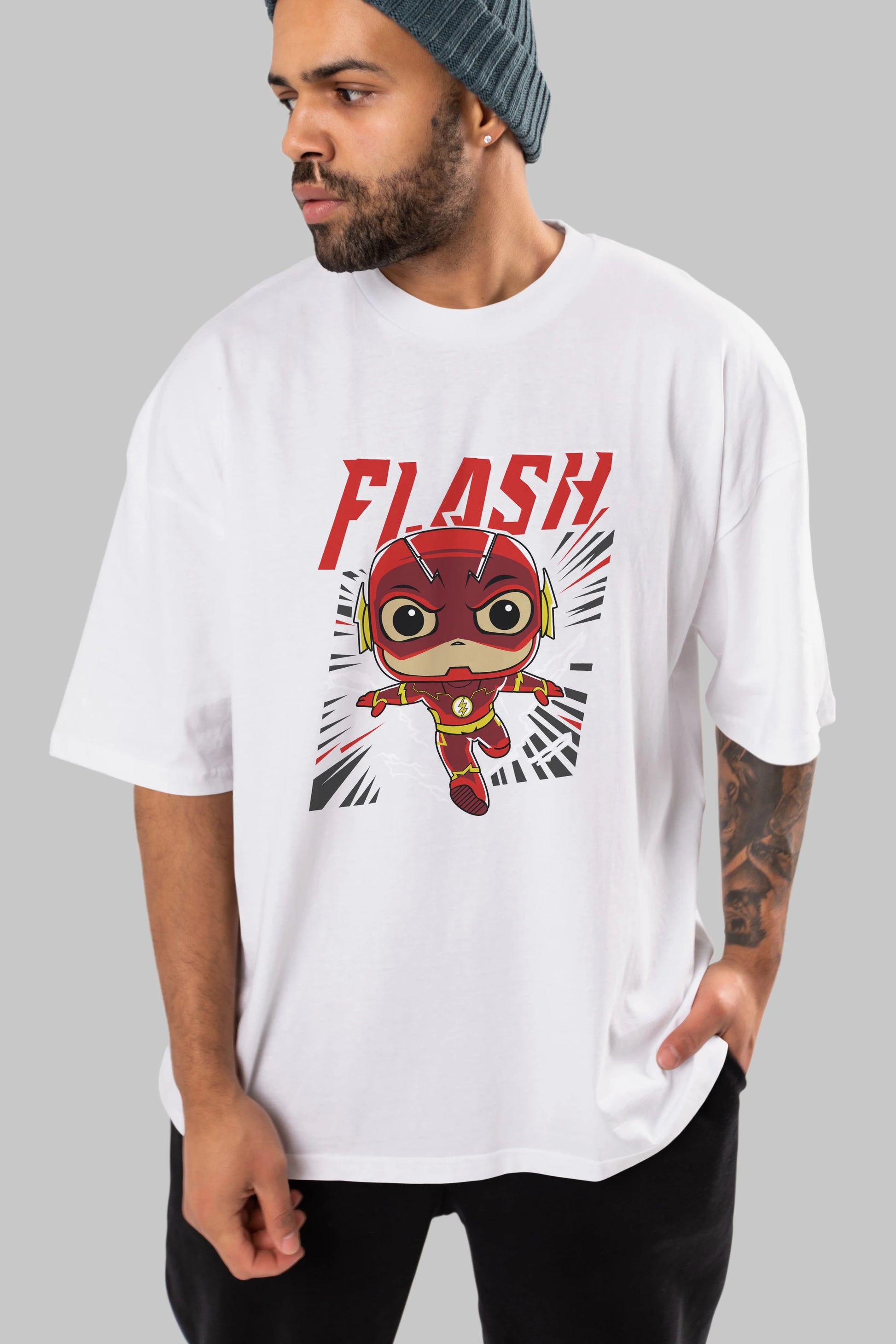 Flash Avengers (4) Ön Baskılı Oversize t-shirt Erkek Kadın Unisex %100 Pamuk Bisiklet Yaka tişort
